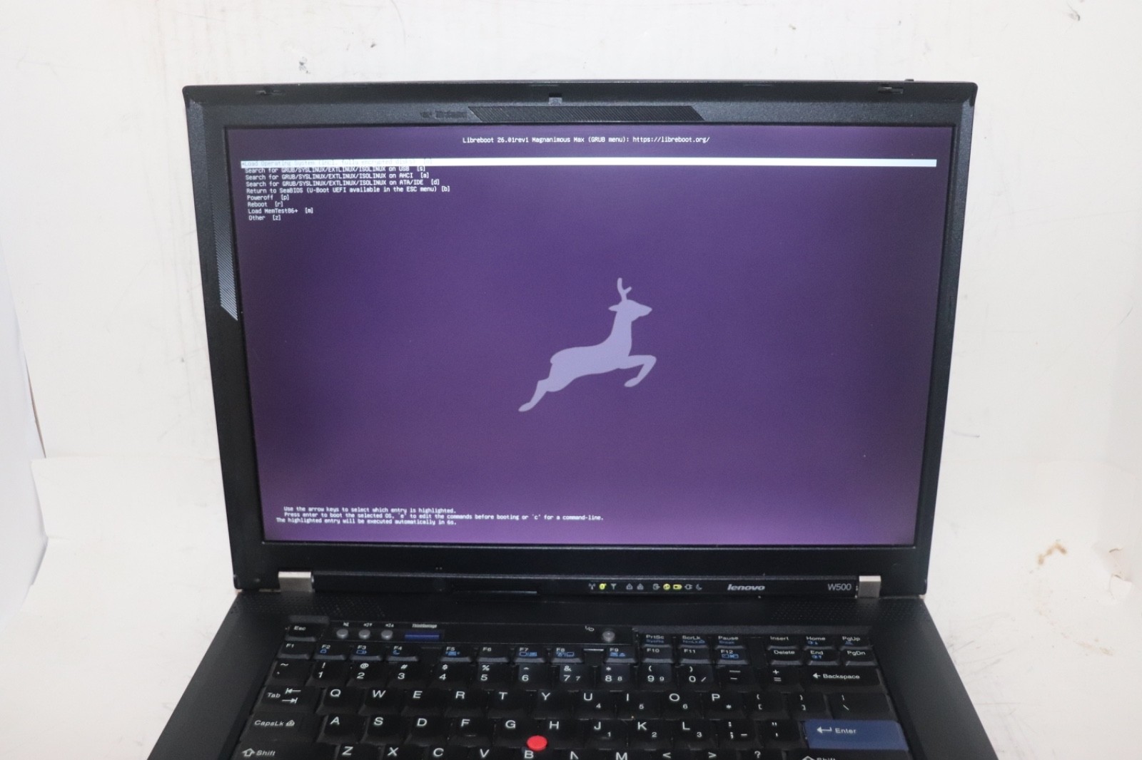 LibreBoot Lenovo ThinkPad W500|Int Core Duo@2.53GHz|8G RAM|320GB|Parrot Security