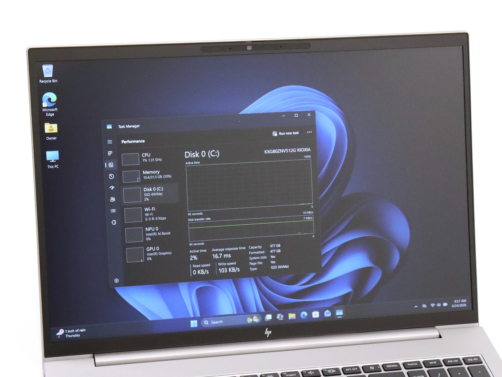 HP ZBook Firefly G11 16.0″ FHD+ Ultra 7 155U 32GB RAM 512GB NVMe W11P