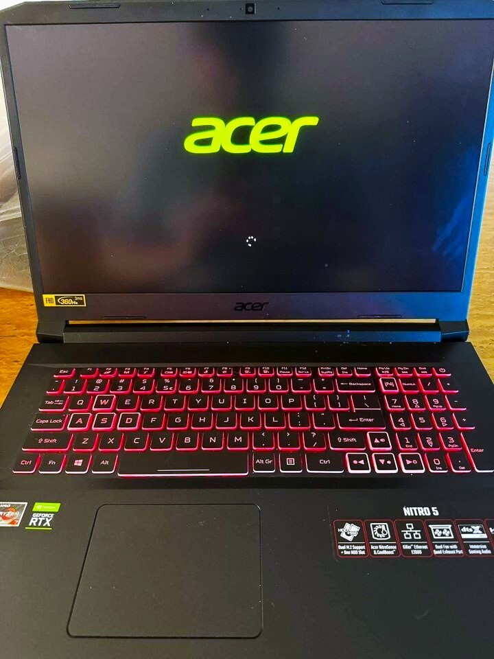 Acer Nitro 5 gaming laptop AN517-41 RTX 3080