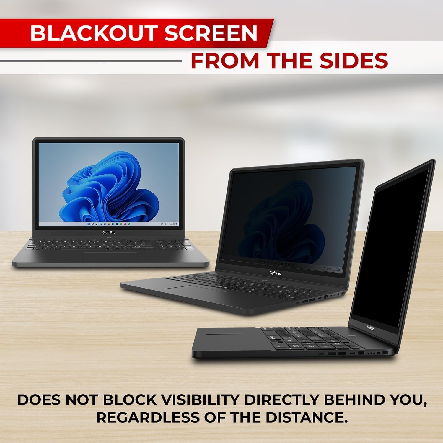 16 Inch 16:10 Privacy Filter for Laptop – High Clarity Monitor Shield and Protec