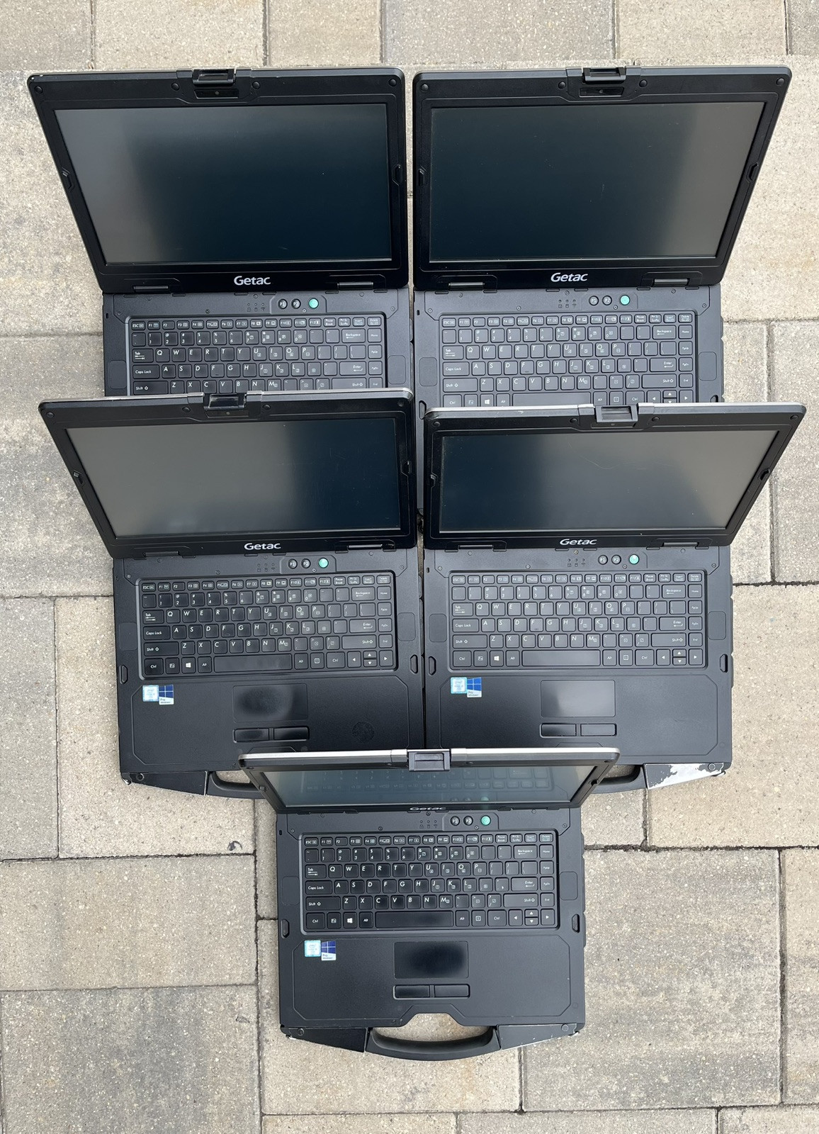 Lot of 5 Getac S410 Rugged Laptop As Is Core i5-6300U @2.40GHz 4GB Touch 4G