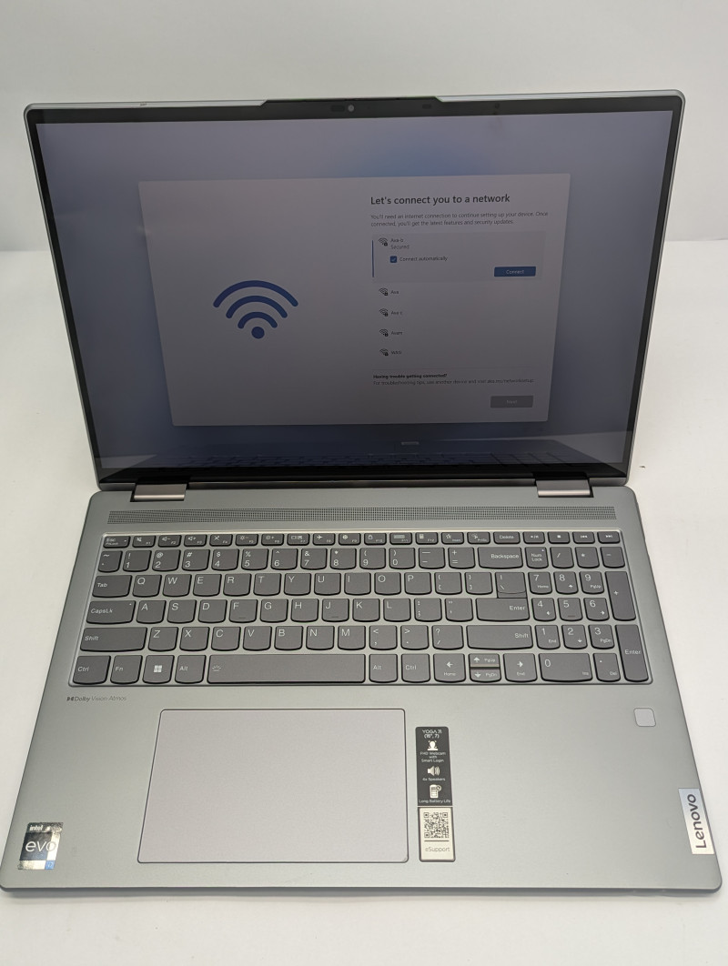 Lenovo Yoga 7i 16″ 2.5K Touch 2-in-1 Laptop i7-1260P 16GB 512GB SSD Arctic Grey