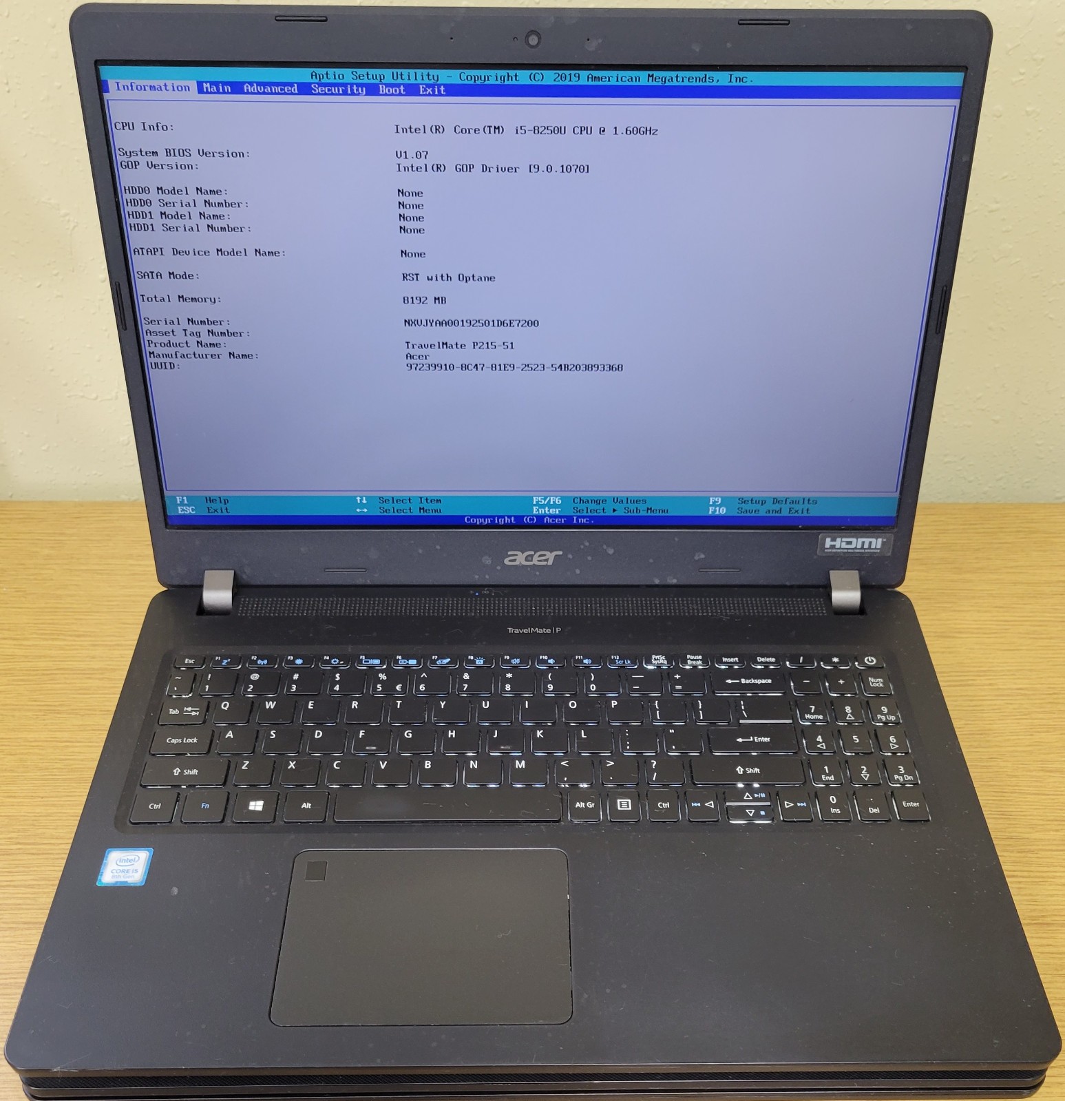 (Lot of 2) Acer TravelMate P215-51 i5-8250U 1.60GHz 8GB No OS/SSD/HDD