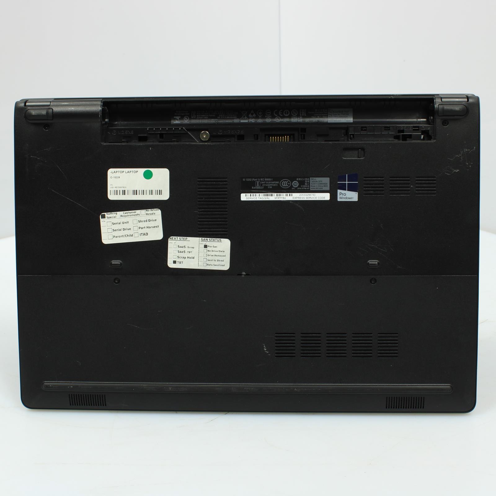 Dell Latitude 3570 Intel Core i5 6th Gen 8GB RAM No Drive/OS/Battery Laptop