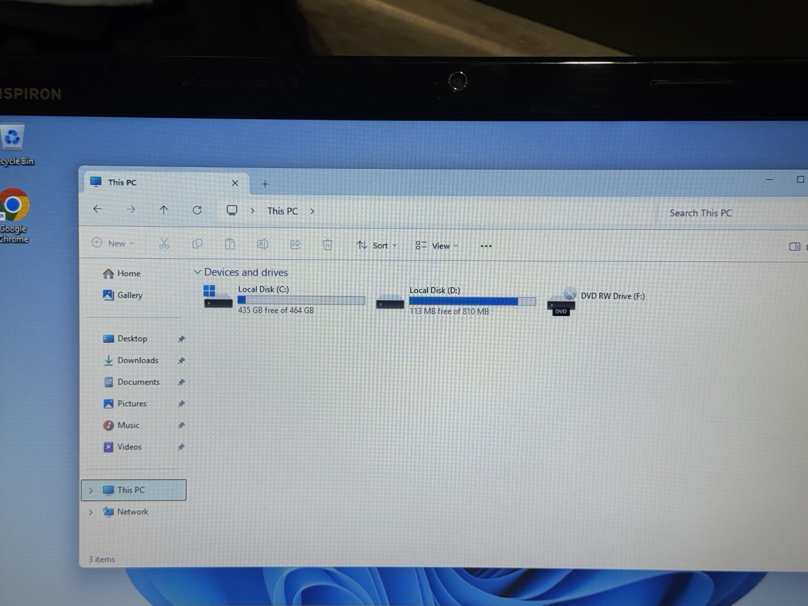 Dell Inspiron N5010 Laptop Intel Core i3-380M 2.53GHz 8gb RAM 500gb SSHD Win 11