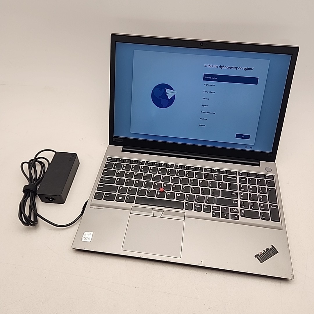 Lenovo ThinkPad E15 15.6″ FHD Intel i7-10510U 500GB SSD 16GB Win11 Pro Grade C