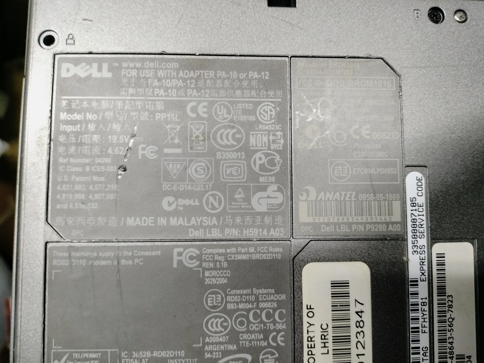 Lot of 3 Laptops & 1 Tatung Monitor – 2 Dell, 1 Asus/For Parts Or Not Working💻