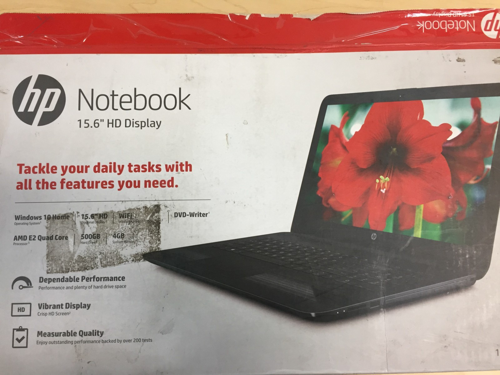 *Bad Battery*HP 15-ba015wm 15.6″ Laptop/AMD E2-7110/4GB RAM/128GB SSD/Windows 10