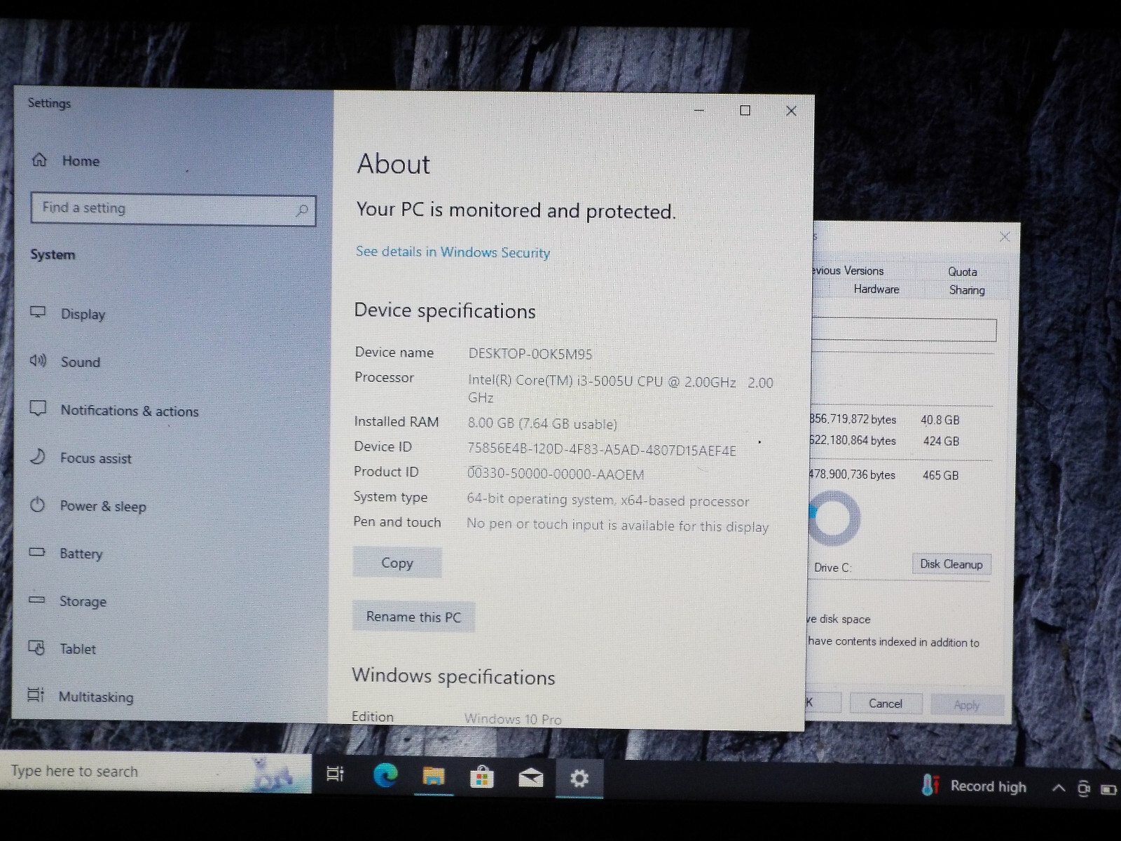 Dell Latitude 3550 i3-5005U 2 GHz 500 GB HDD 8 GB RAM 15.6″ Win 10 Pro