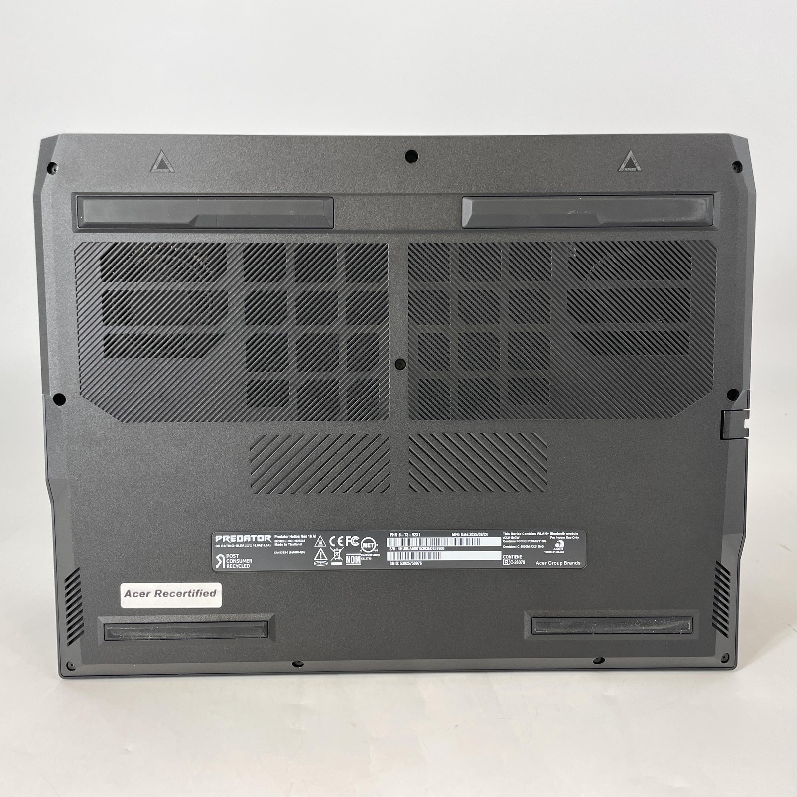 Acer Predator Helios Neo 16 AI QHD+ 2.7 GHz Ultra 9 275HX 32GB 1TB RTX 5070 Ti