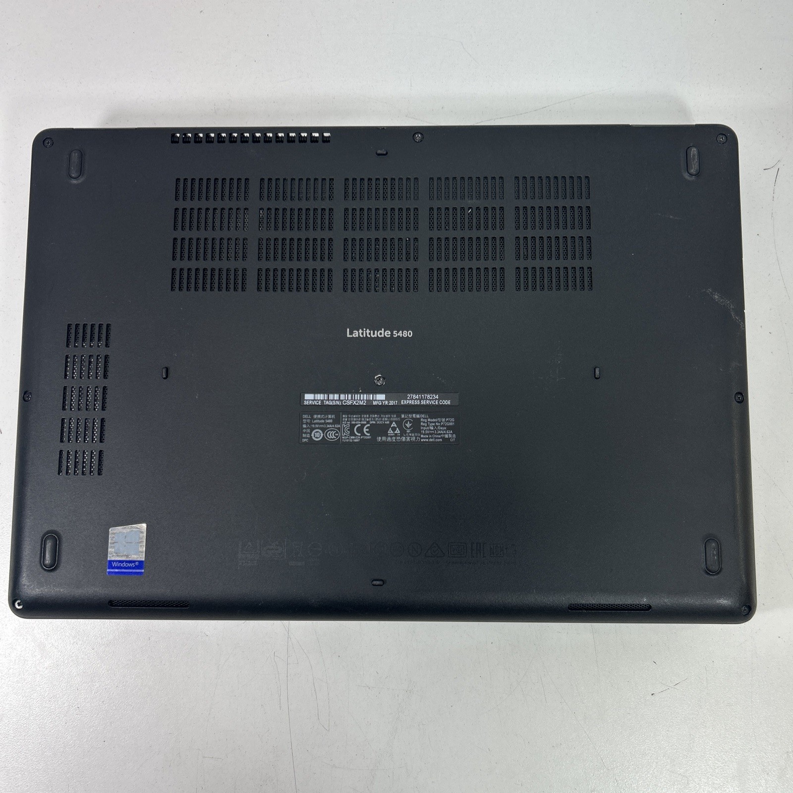 Dell Latitude 5480 i5-6300U 2.4GHz 8GB Ram 256GB SSD Win 11 Pro Needs 🔋