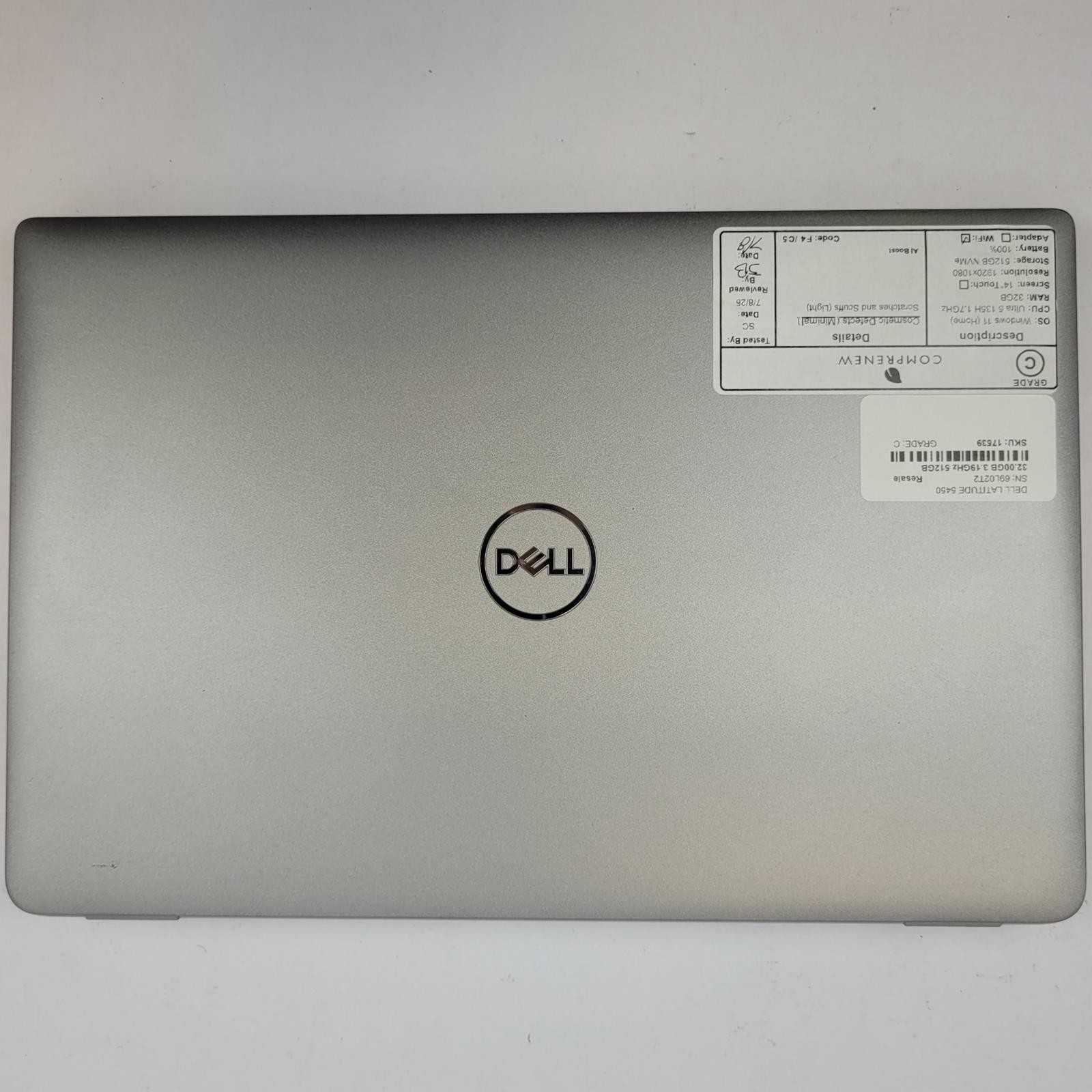 DELL LATITUDE 5450 Win 11 Home Ultra 5 135H 32GB RAM 512GB NVMe | Grade C