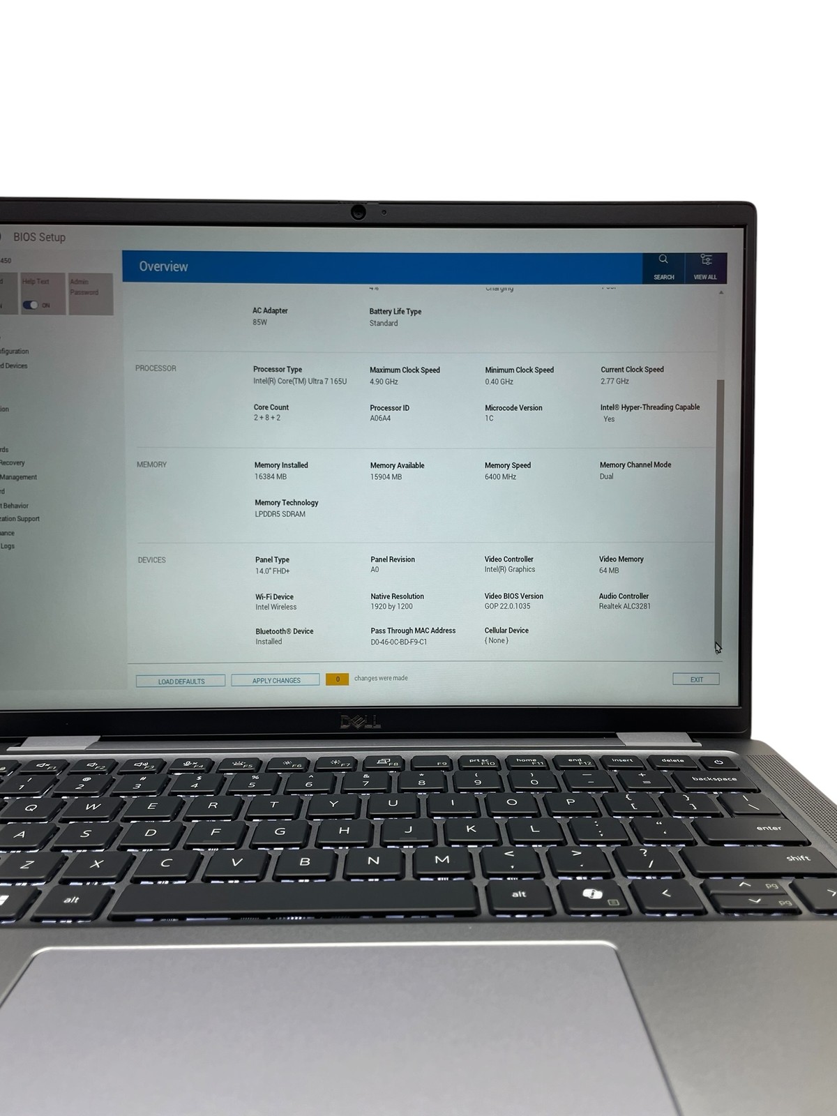 Dell Latitude 7450 14″ – Ultra 7 165U – 16GB RAM – 512GB SSD – Grade D