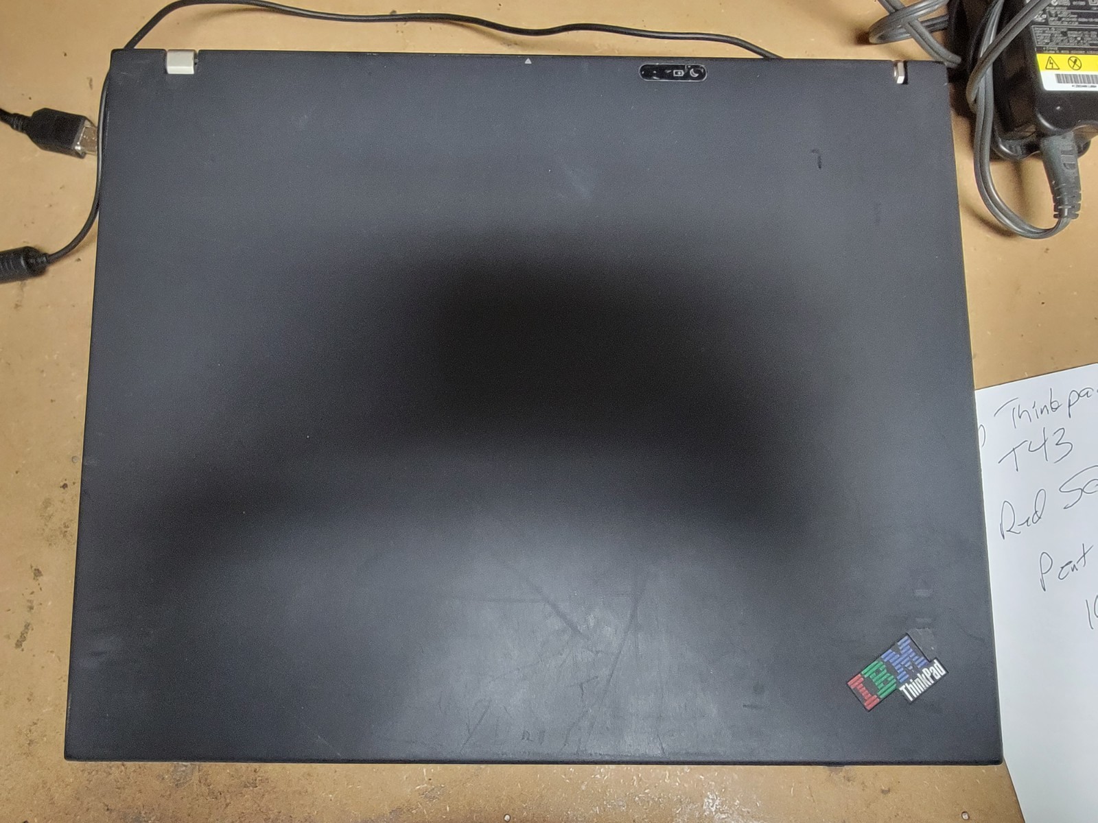 IBM Thinkpad 14″ T43 – Pent M – 1GB Ram – NO HDD NO BATTERY – FOR PARTS