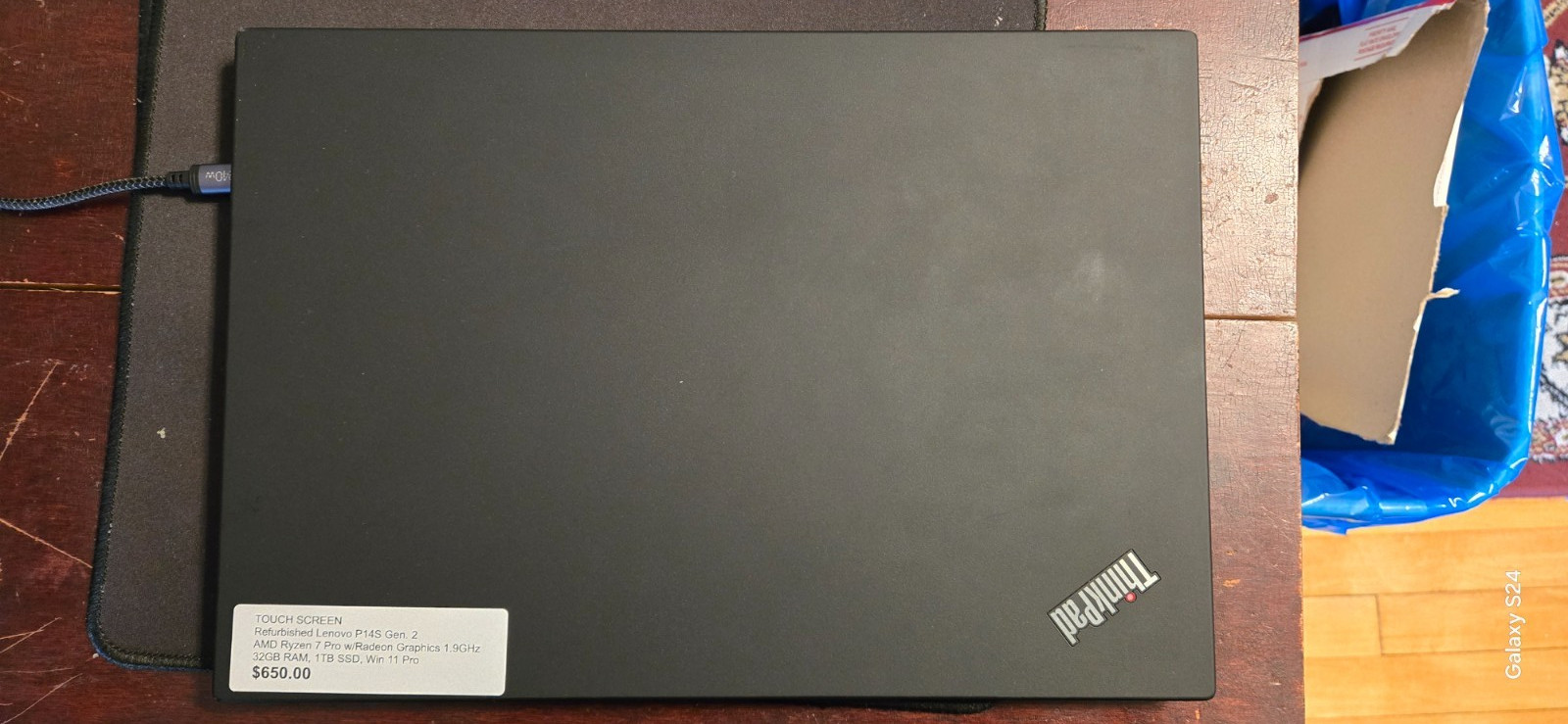 Lenovo ThinkPad P14s Gen 2 Ryzen 7 PRO 5850U 32GB 1TB NVMe WIN 11 P
