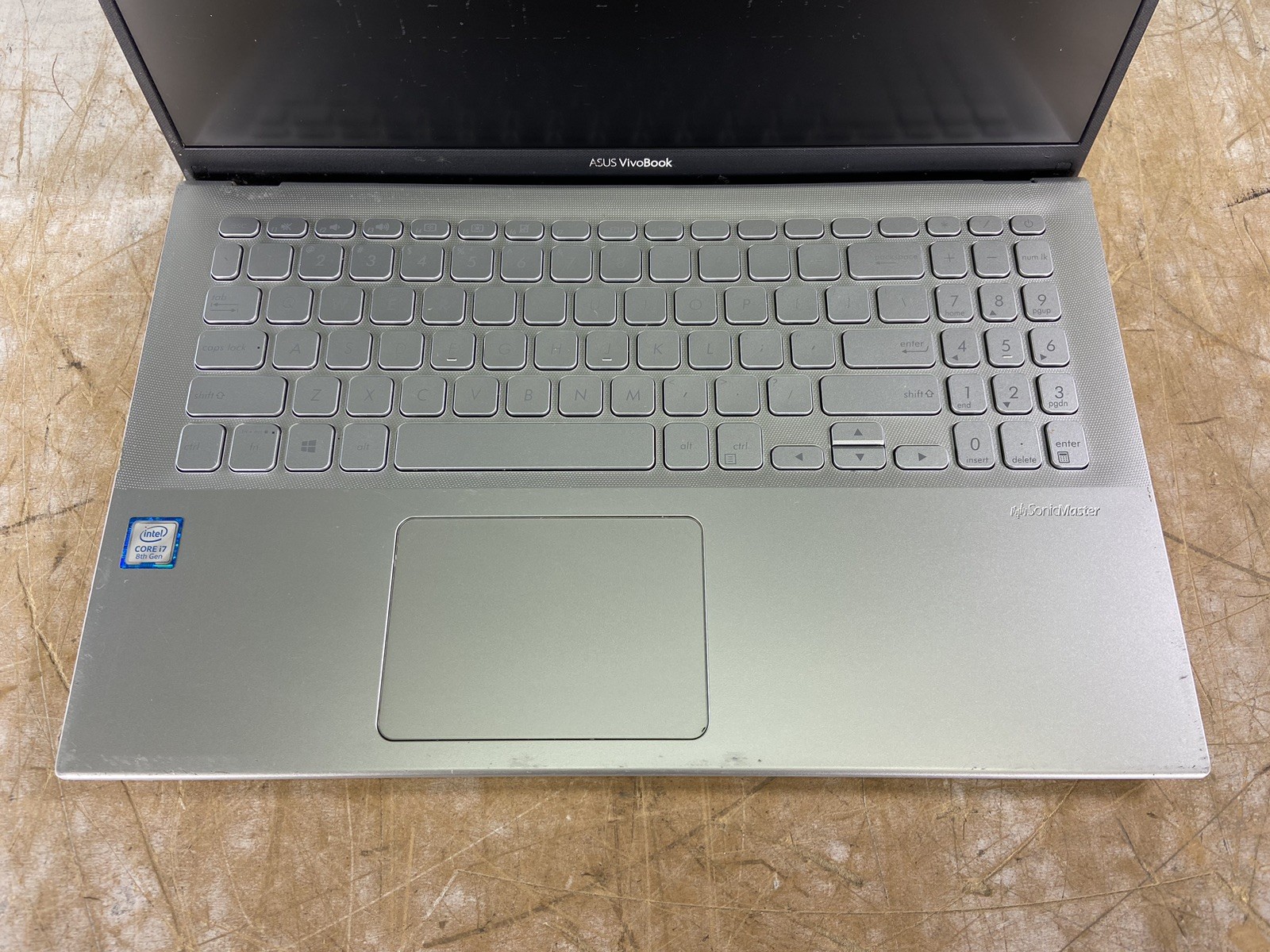 ASUS X512F i7-8565U @ 1.8GHz, 8GB RAM, NO HDD/OS – (FOR PARTS)