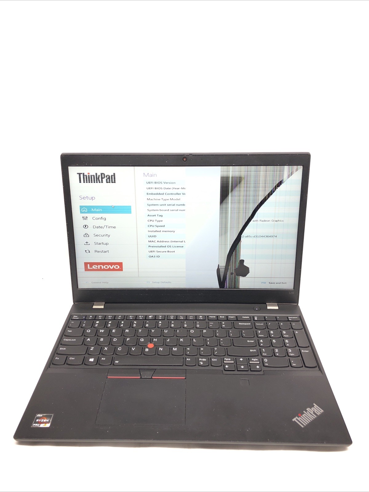 Lenovo ThinkPad L15 G2, AMD Ryzen 5 Pro 5650U, 8GB RAM, NO SSD/OS, FOR PARTS
