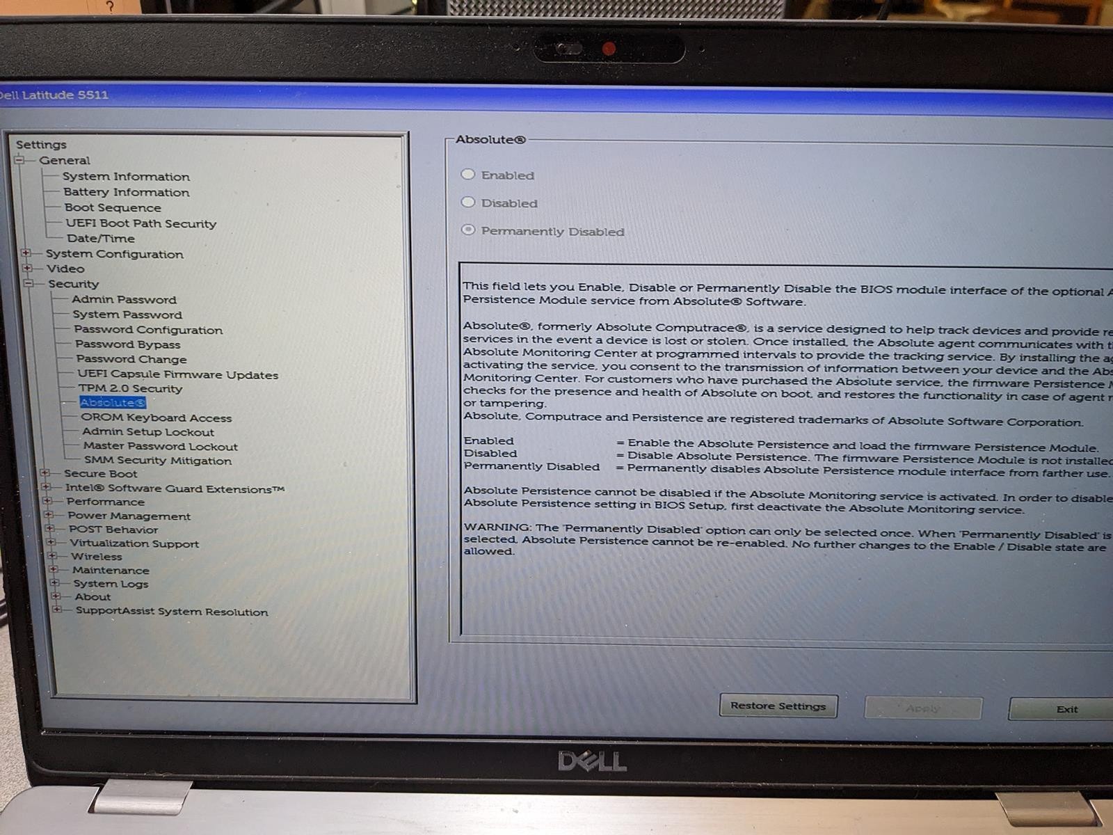 DELL LATITUDE 5511 i5-10300H @ 2.5 GHz, 4GB RAM, NO HDD/OS