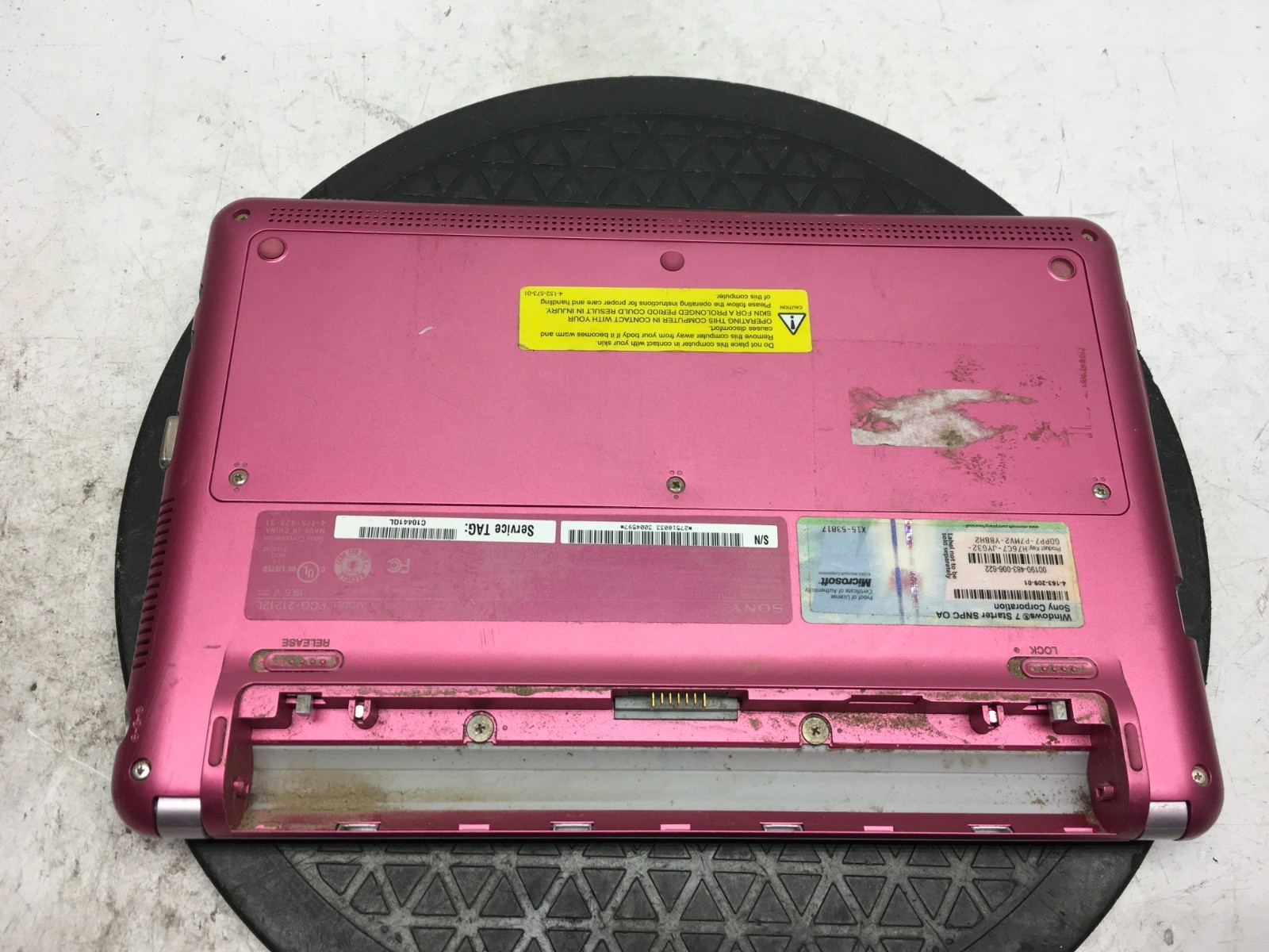 Sony Vaio PCG-21212L Intel Pentium M 1.5GHz 1 GB NO HDD