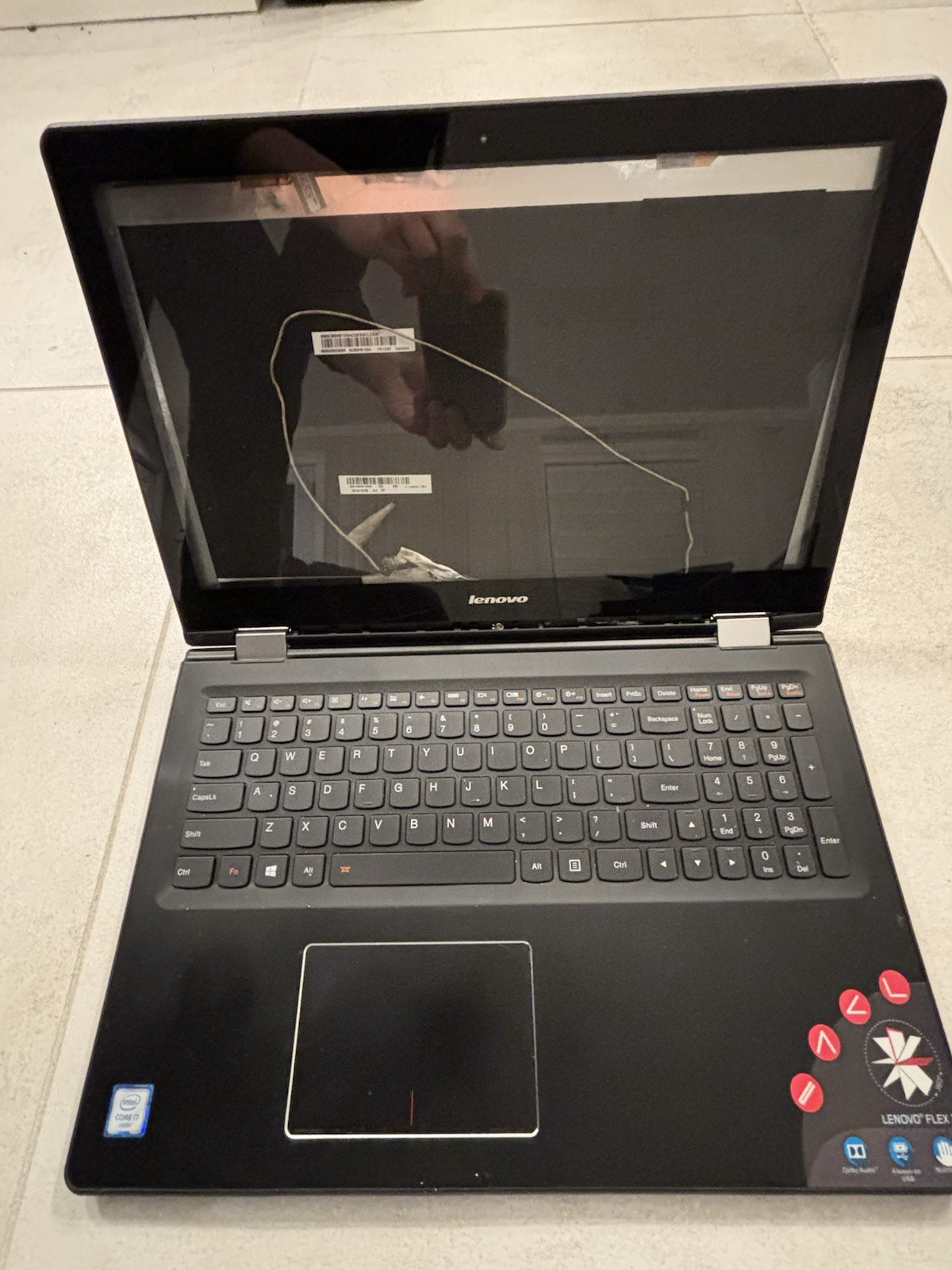 Lenovo Flex 3-1580 I7 Gen6 Missing Screen For parts