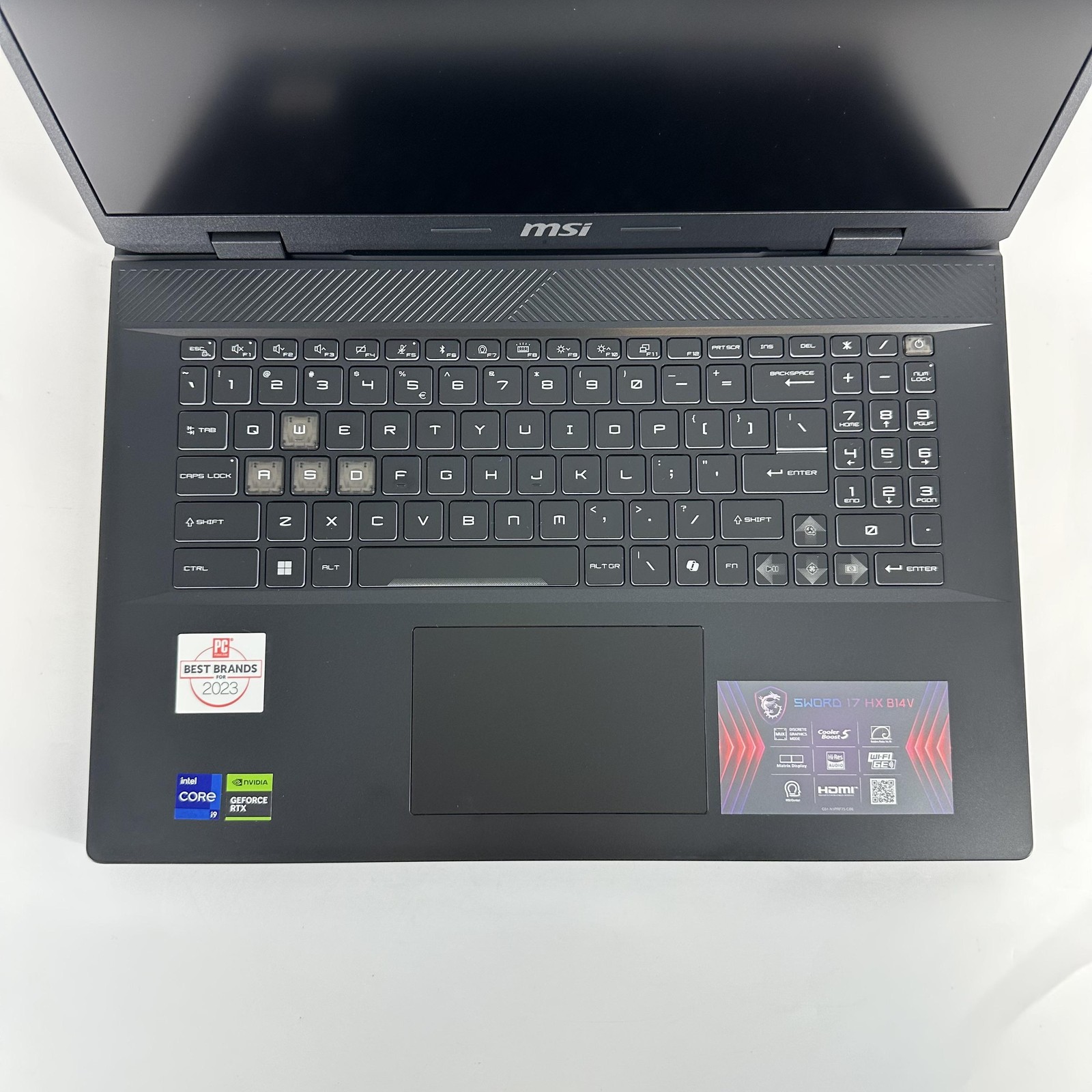 MSI Sword 17 HX Gray FHD+ 2.2 GHz i9-14900HX 32GB 1TB SSD RTX 4070 Excellent