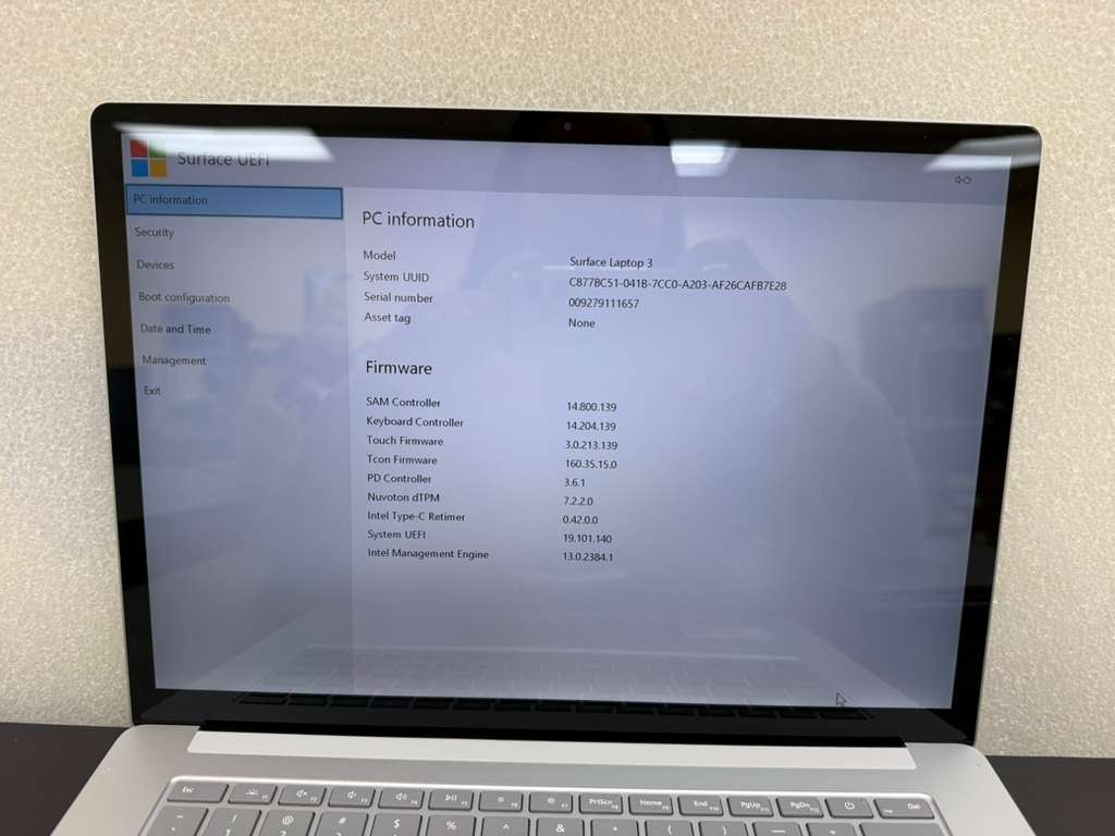 Surface Laptop 3 13.5″ Silver i7 10th Gen 16GB 256GB – READ DESCRIPTION