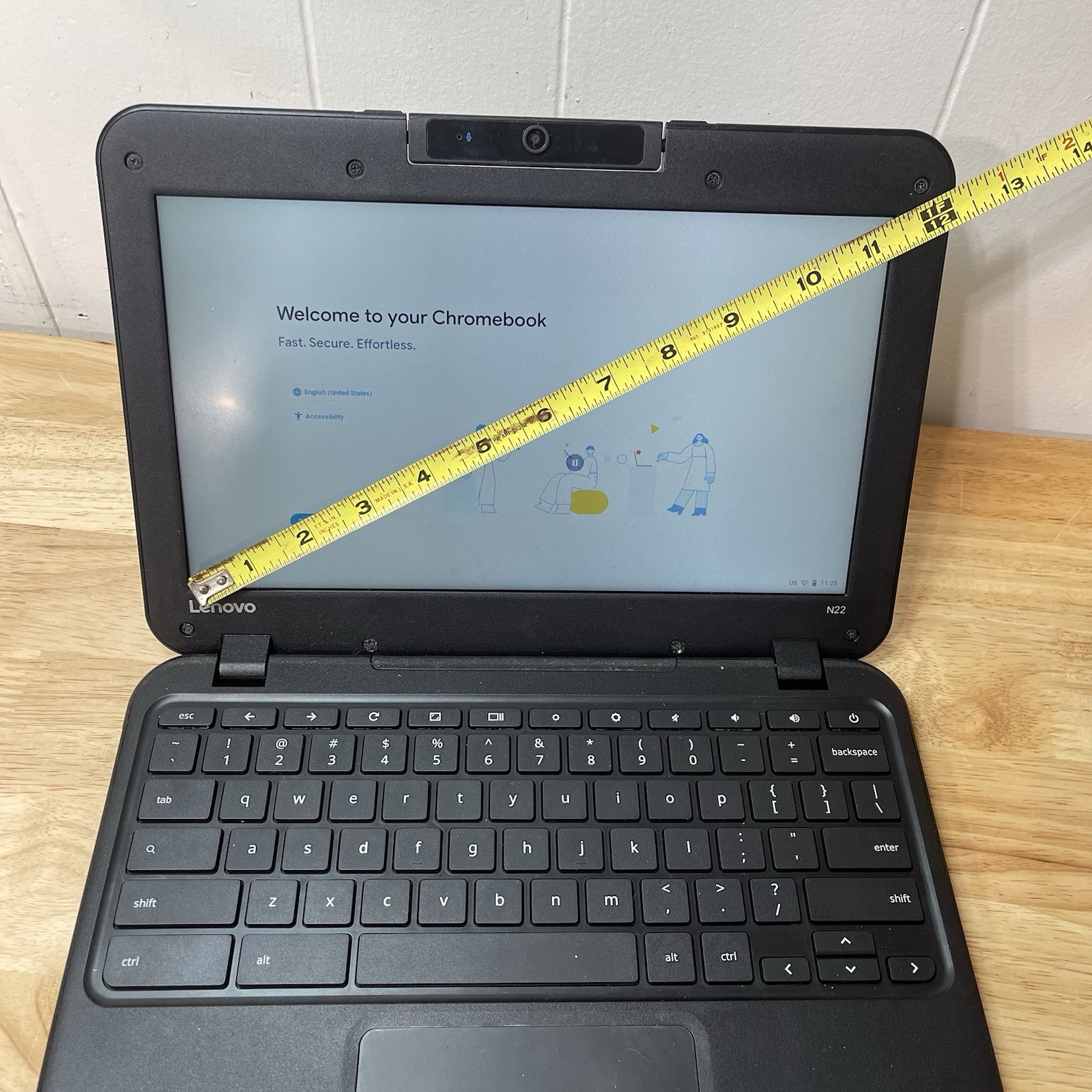 Lenovo N22-20 Chromebook ChromeOS 11.6″ 4GB 16GB SSD w/AC Adapter WORKING