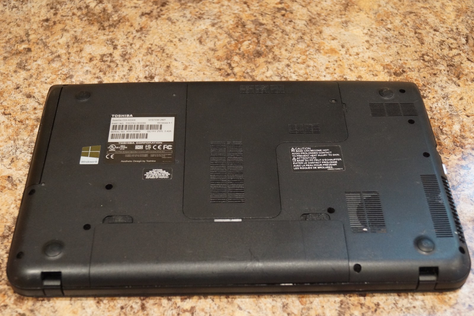 Activated 24H2 WIN 11PRO Toshiba C55-A5308 Gen3 i3@2.50GHz,4GB RAM,120GB SSD