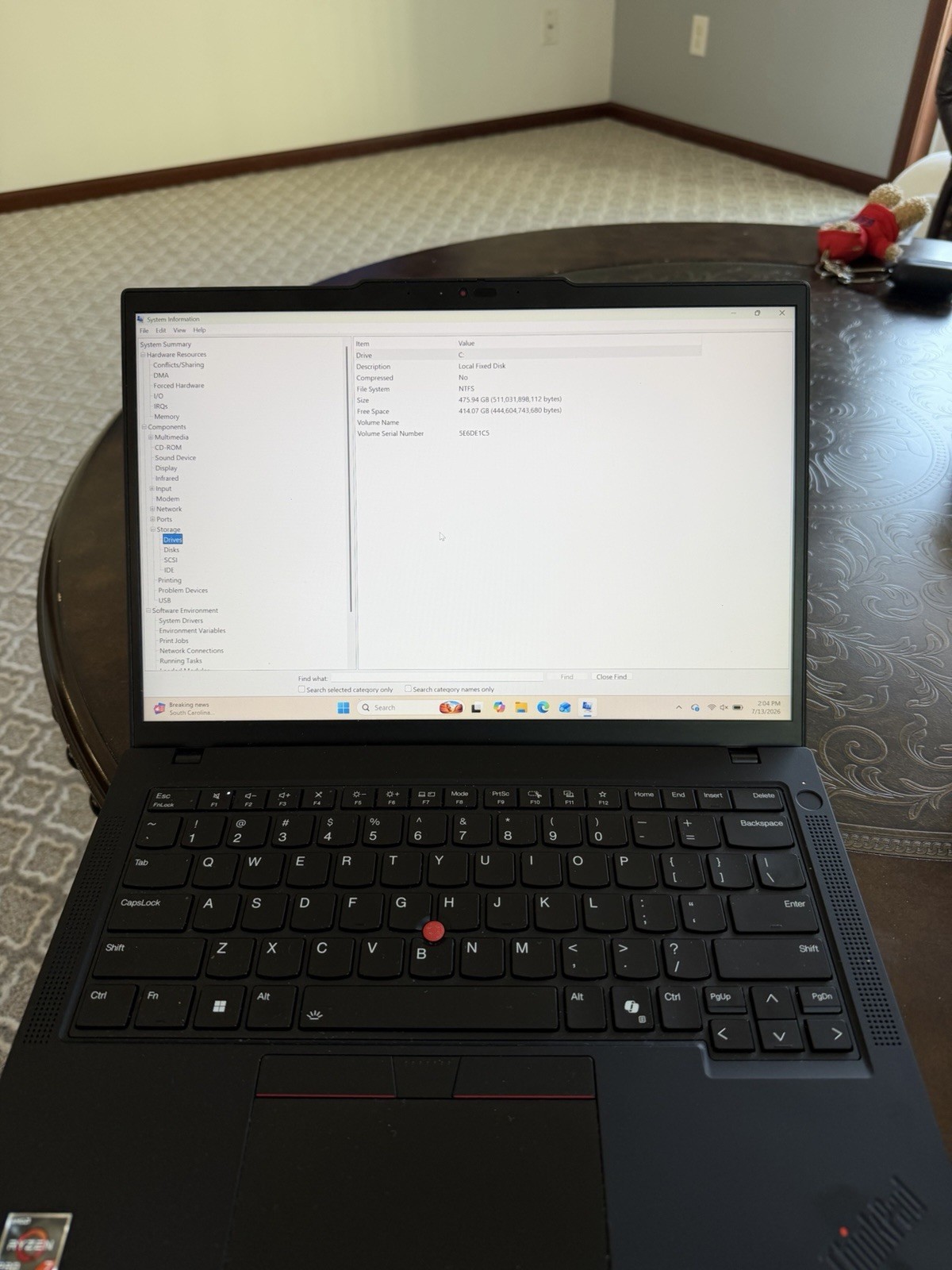 Lenovo ThinkPad T14 Gen 5 14in Ryzen 7 PRO 8840U 32GB 512GB SSD W11 Pro – 9.8/10