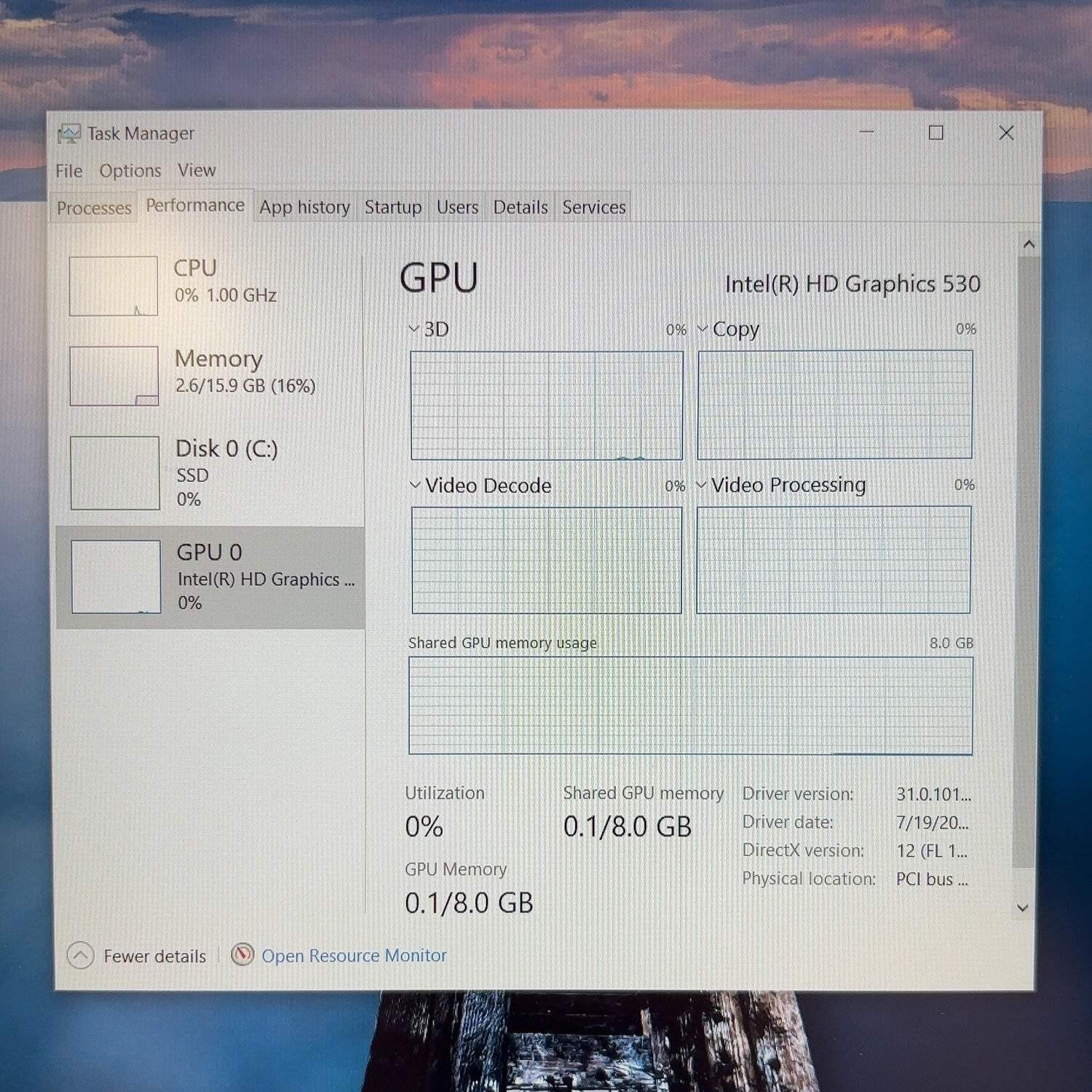 Broken Asus ROG GL552V i7-6700HQ 2.6GHz 16GB RAM 500GB SSD GeForce GTX 960M READ