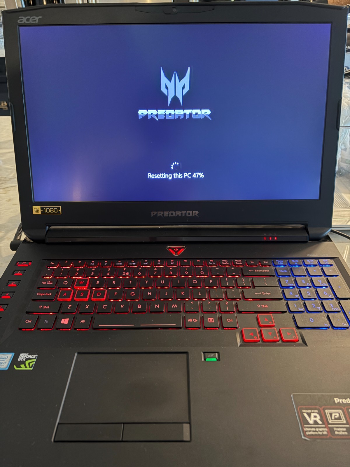 Acer Predator 17 17.3″ i7-6700HQ 16GB RAM 256GB SSD 1TB HDD GTX 1070 N15P4