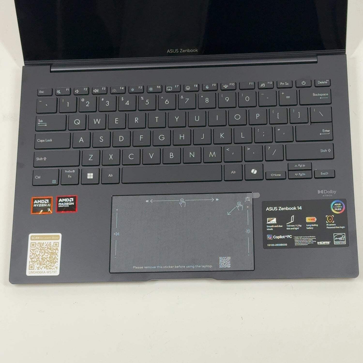Asus Zenbook 14 UM3406K 14″ Ryzen AI 7 350 2.0GHz 32GB RAM 1TB SSD