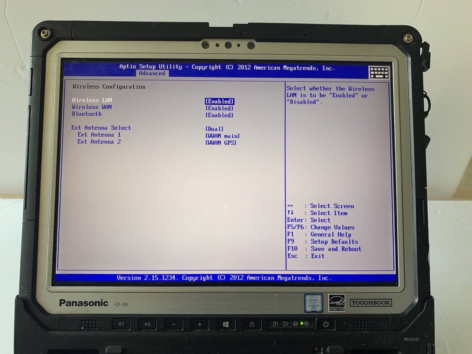 Panasonic Toughbook CF-33- i5-7300U 2.60GHz 256GB SSD 16GB Ram