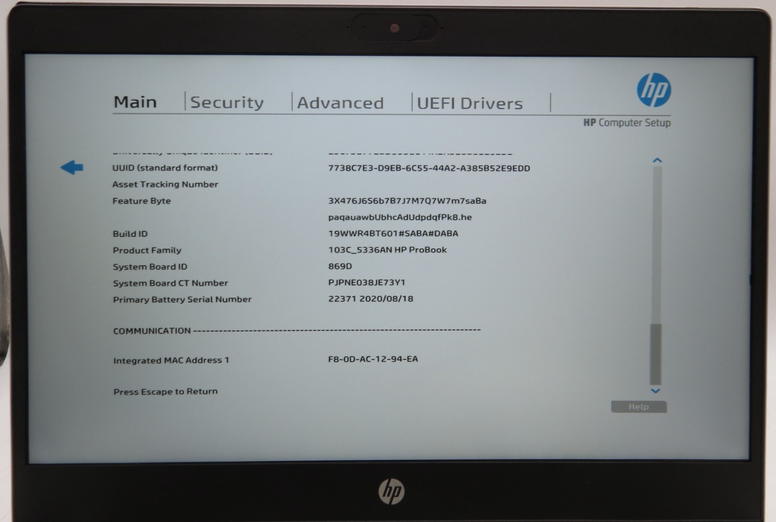 HP ProBook 440 G7 _ i7-10510U @ 1.8 _ 8GB RAM _ 480GB SSD _ W11P