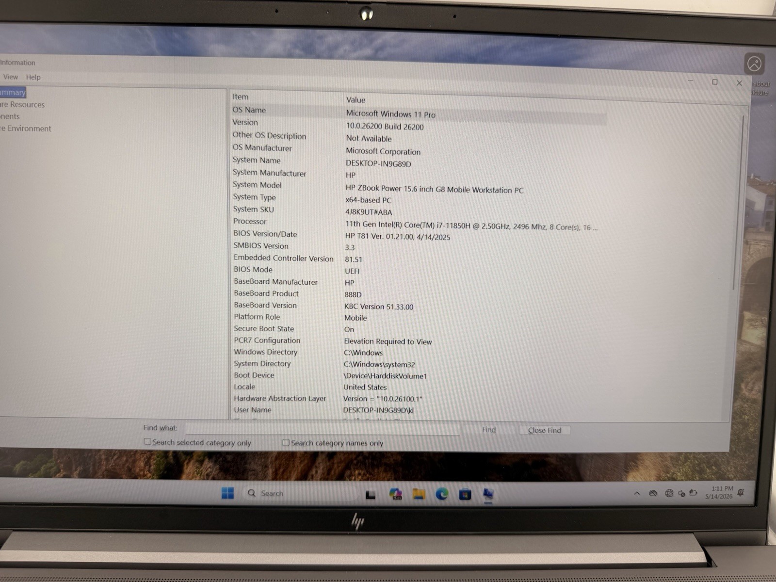 HP ZBook Firefly 15 G8 17-11850H NVIDIA T600 16GB 512GB SSD Win11 Pro