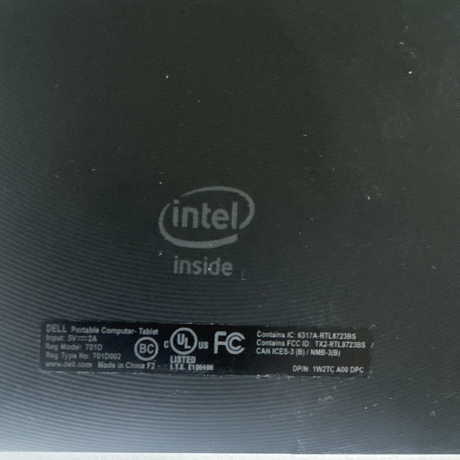 Dell VENUE 8 PRO 3845 Tablet INTEL ATOM Z3735G 18GB SSD 1GB BLACK