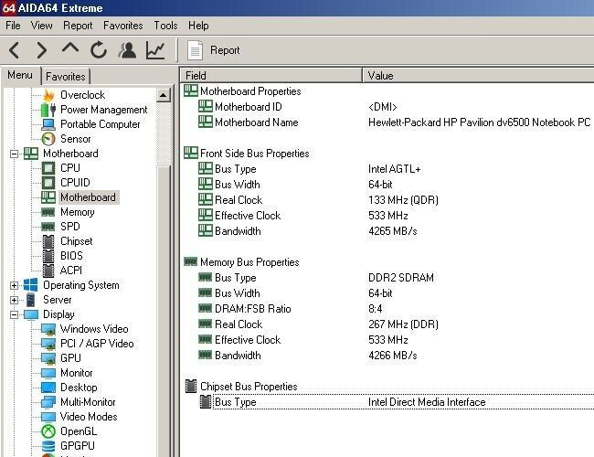 FOR PARTS 15.4″ HP Pavilion dv6500 (Intel T2310/1.46 GHz/NO RAM/NO HDD)