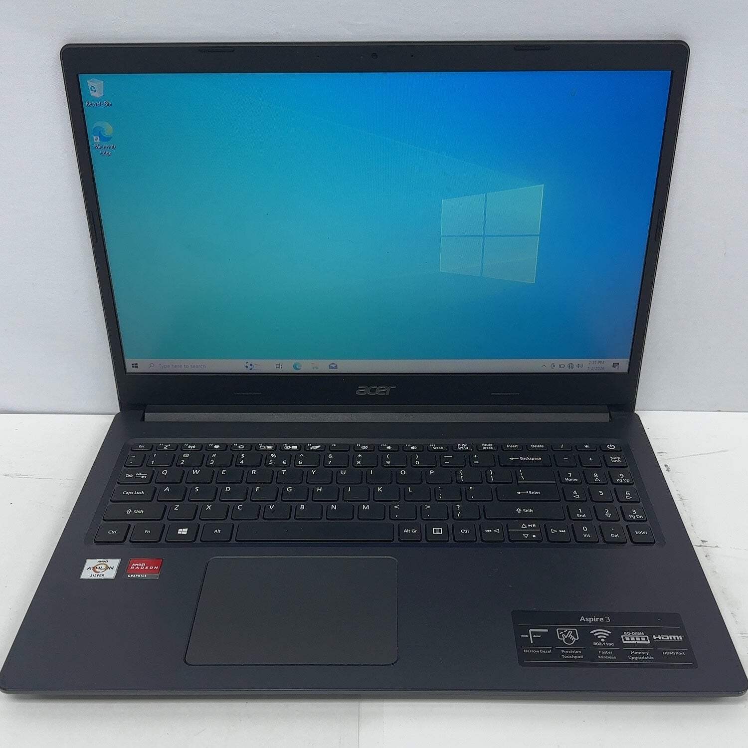 Acer Aspire 3 A315-23 15.6″ Athlon Silver 3050U 2.3GHz 12GB RAM 1TB SSD