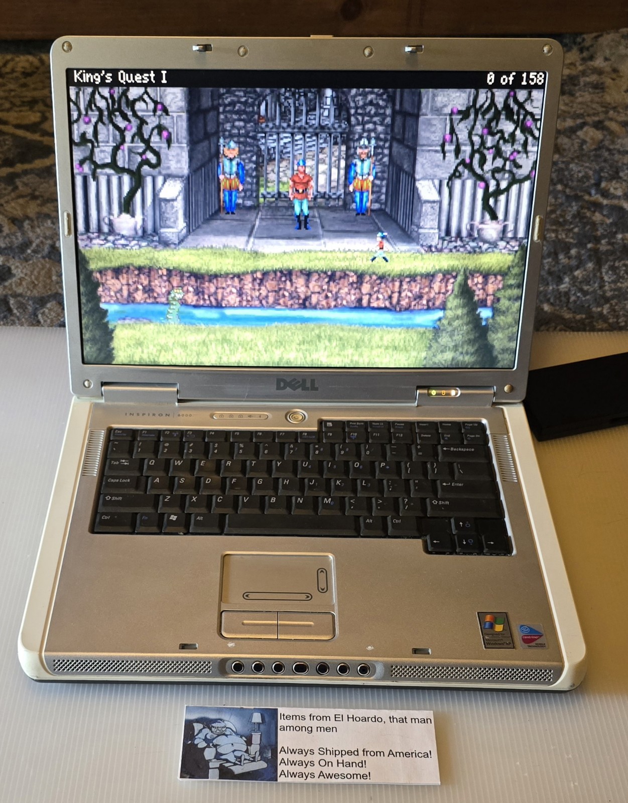 Dell inspiron 6000 laptop 1GB Ram 40GB HDD 1.6 Ghz Pentium M DVD Rom Windows XP