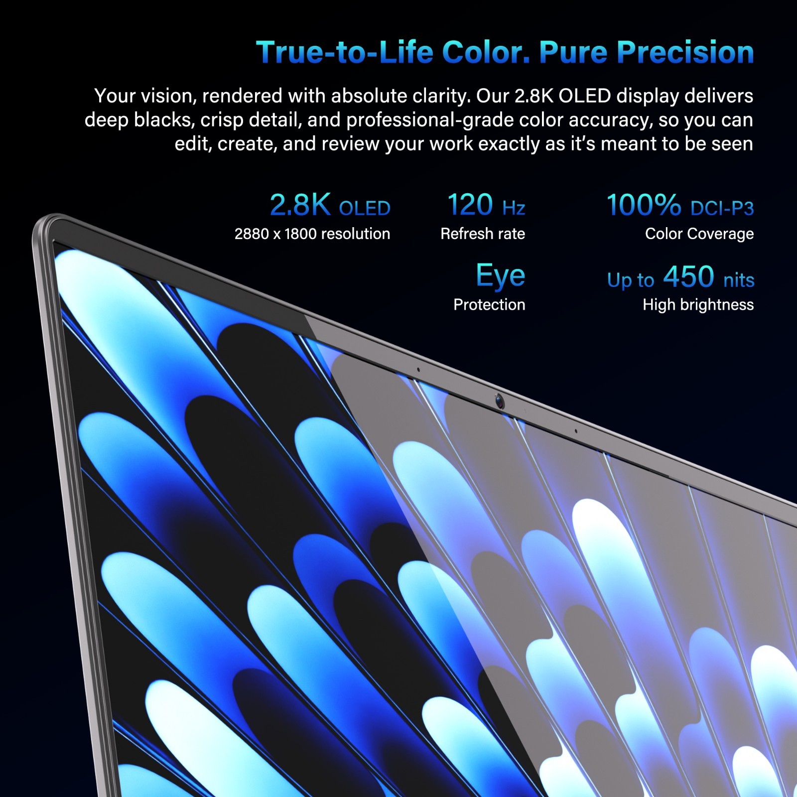 GEEKOM GeekBook X14 Pro Laptop, 2.2lbs Ultra Thin 14″ 2.8K OLED Laptop Computer