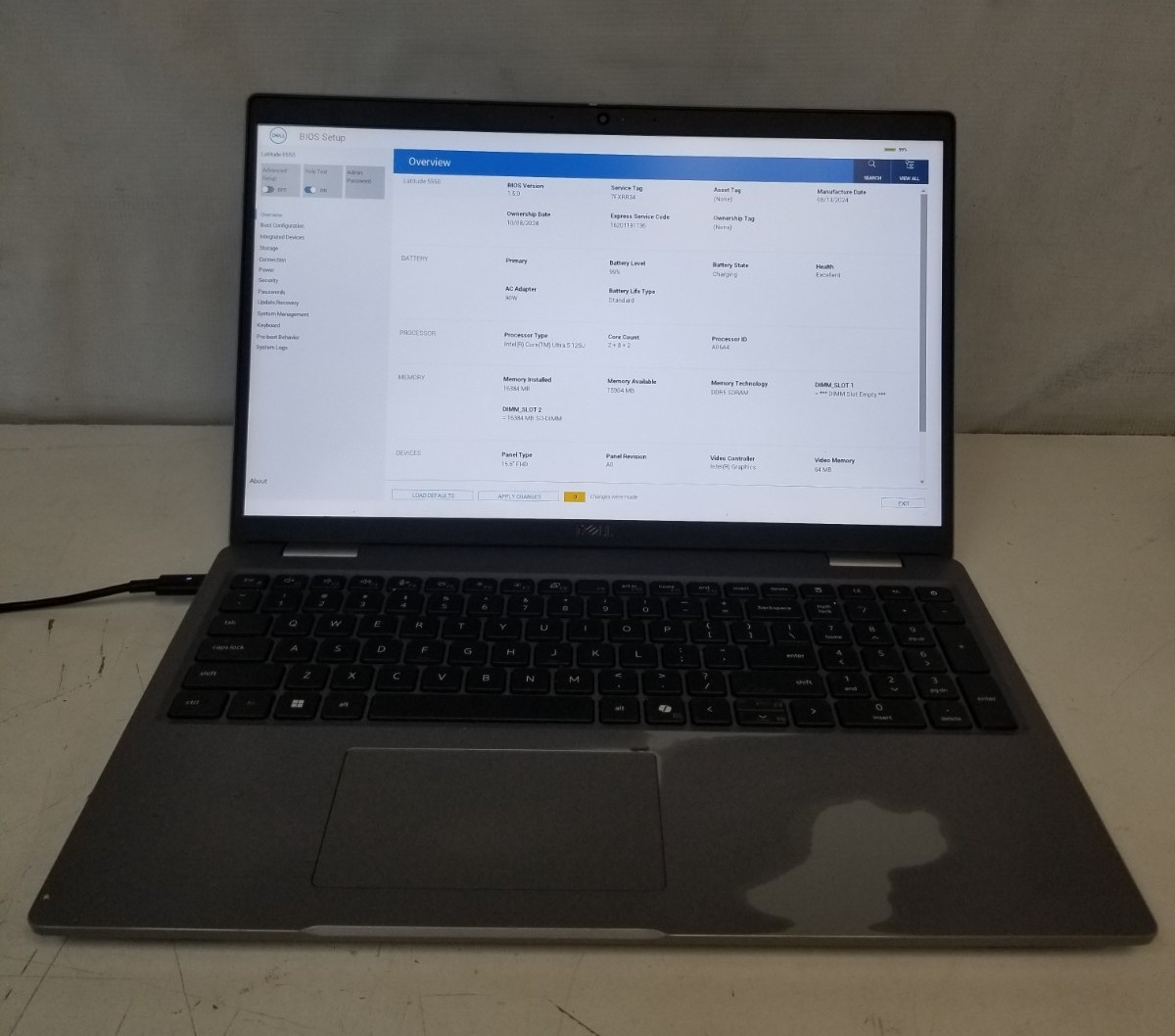 Dell Latitude 5550 / Intel Core Ultra 5 125U / 16GB RAM / No SSD / FREE DELIVERY