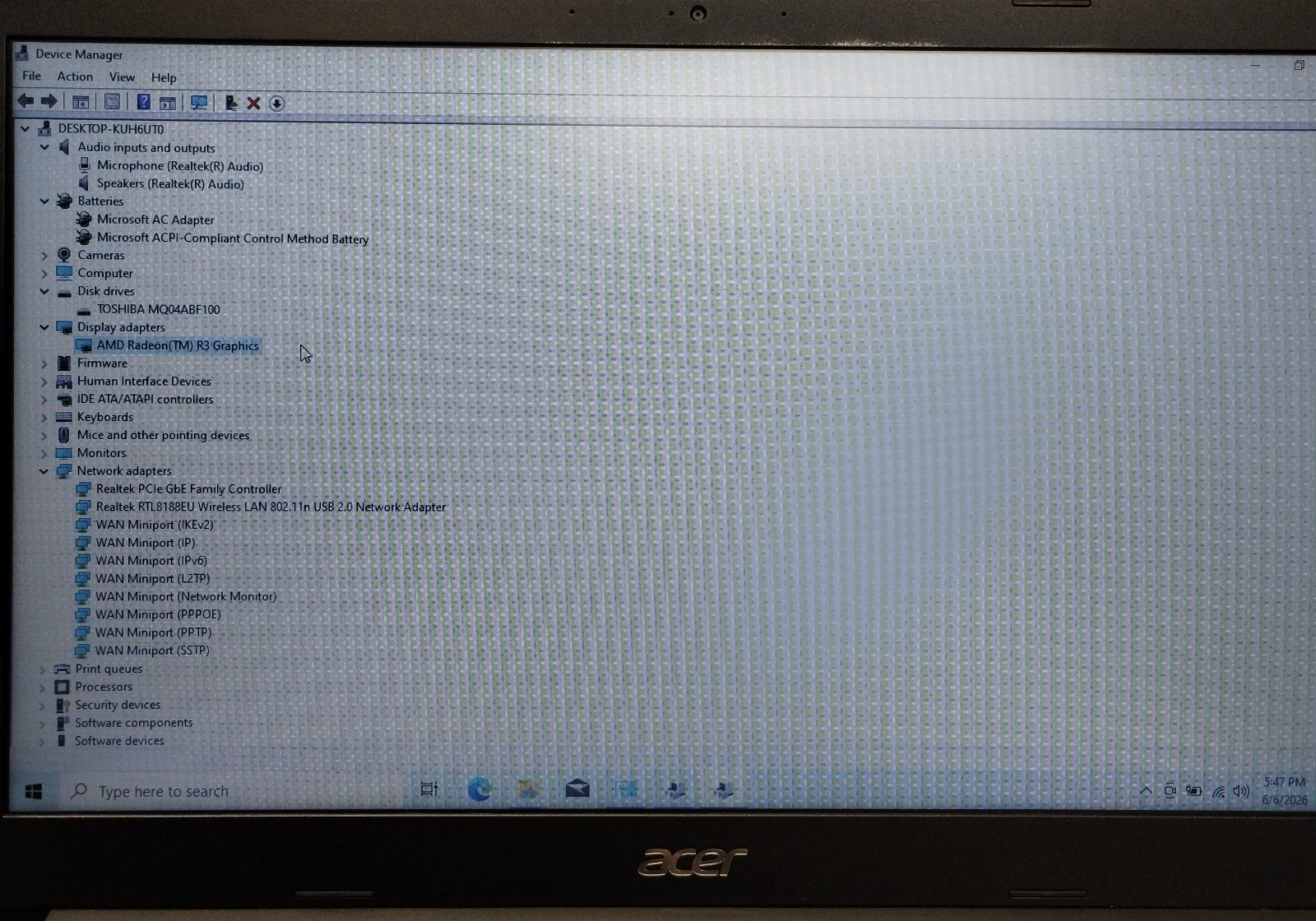 Acer Aspire 3 N19H1 15.6″ Laptop AMD A4-9120e Radeon R3 8GB RAM 1TB W10H H4071