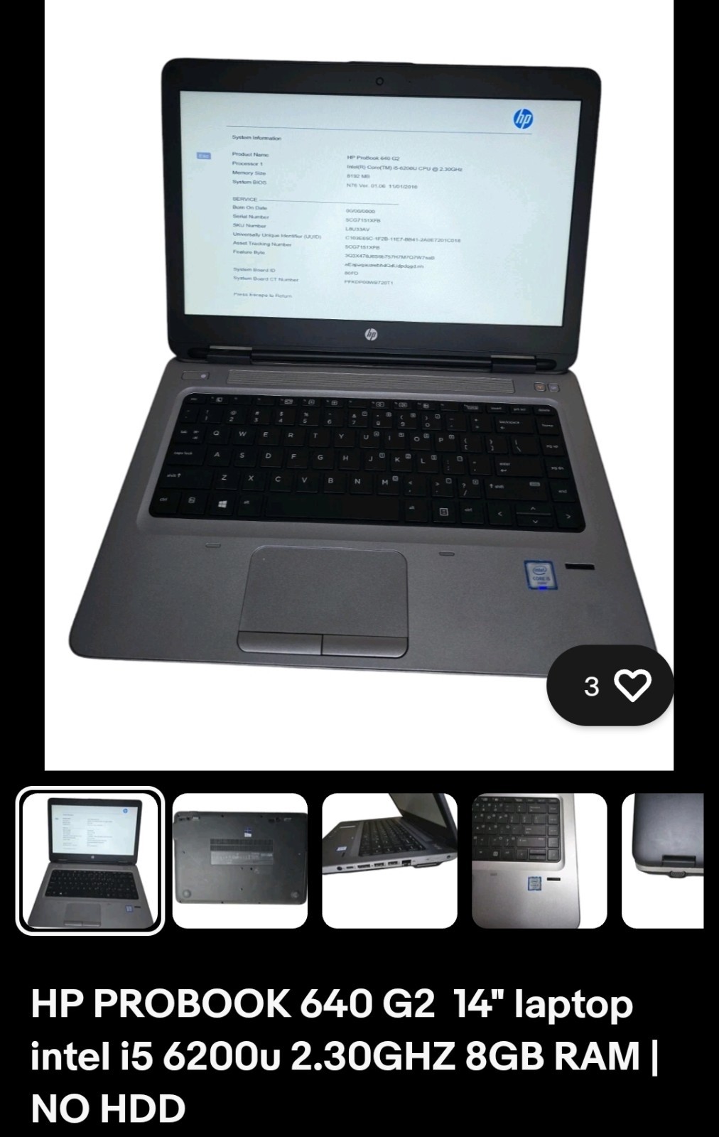 🔹 Lot of 6x HP ProBook Laptops – Mixed Models & Specs – 1 for Parts – READ