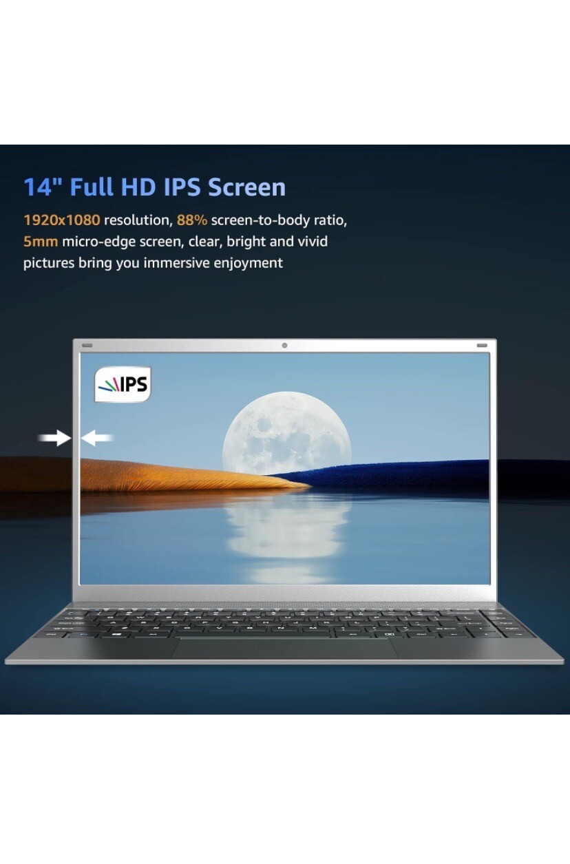 Tulasi Laptop Computer, 12GB RAM,512GB SSD,Intel Quad-Core Processor up to2.7GH