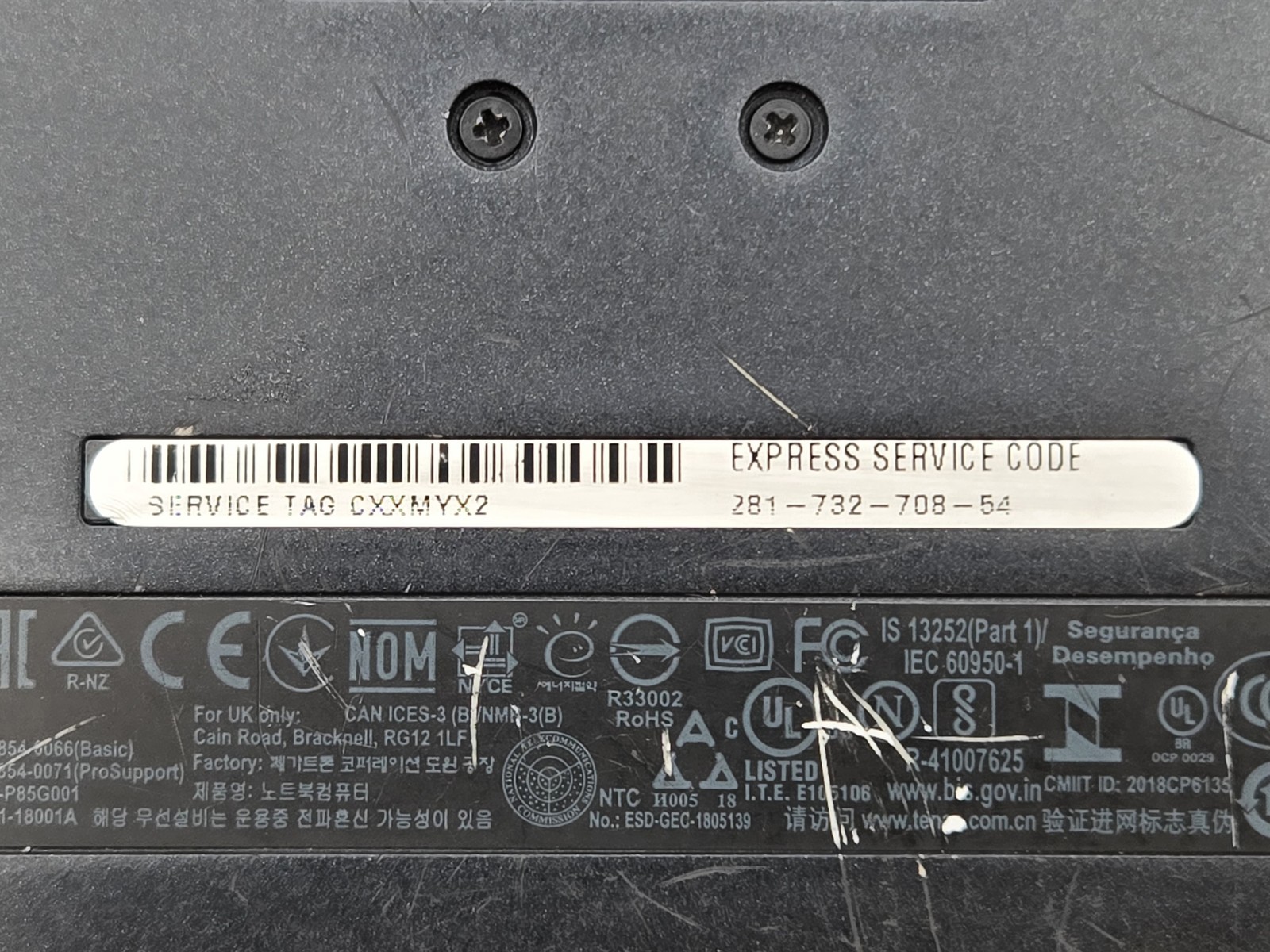Dell Latitude 5420 Rugged 14″ FHD I5-8350U Webcam Motherboard Palmrest *READ*