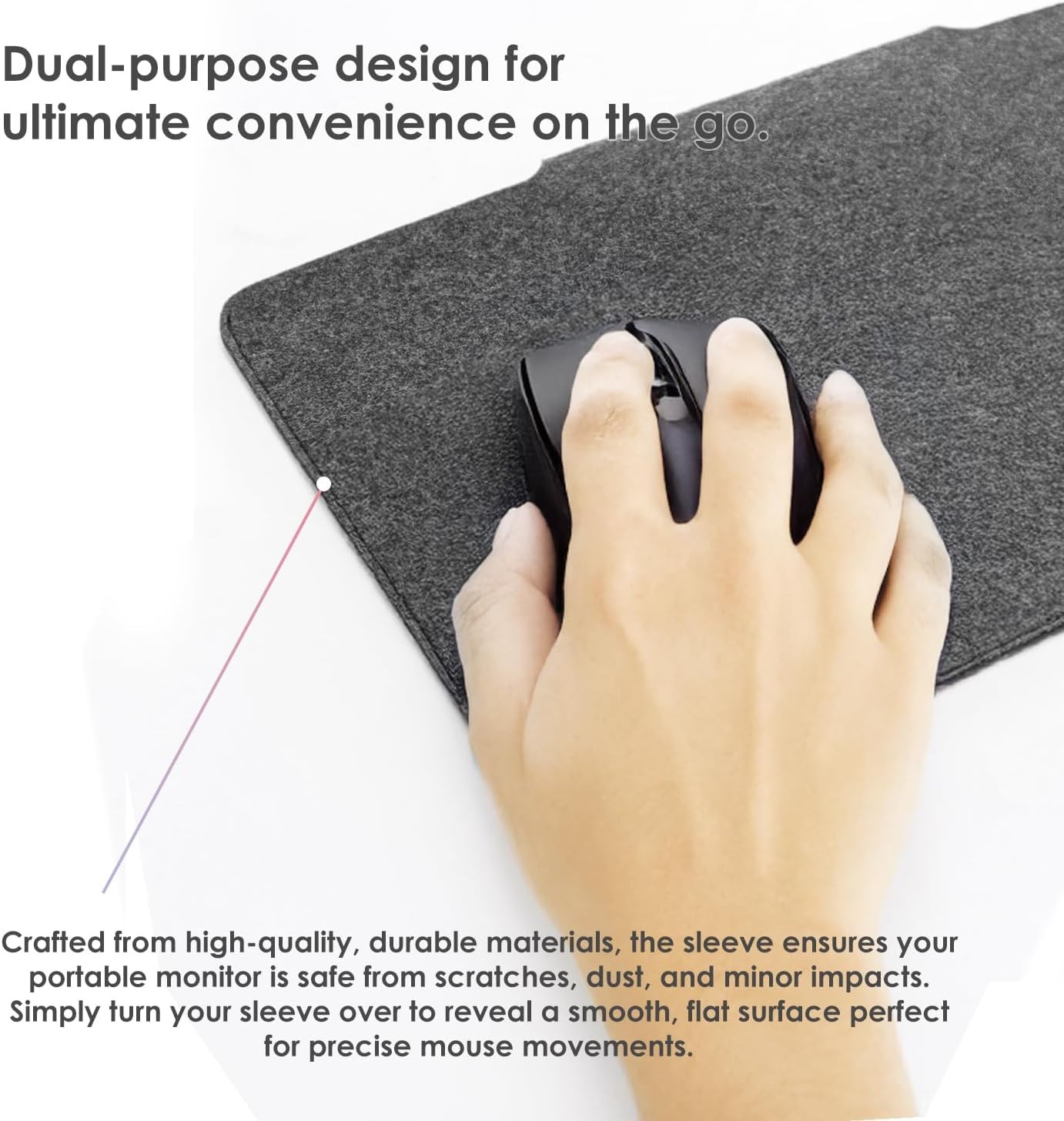 15.6 Inch Portable Monitor Case Sleeve Bag Made for Sceptre MNN KYY InnoView Yxk