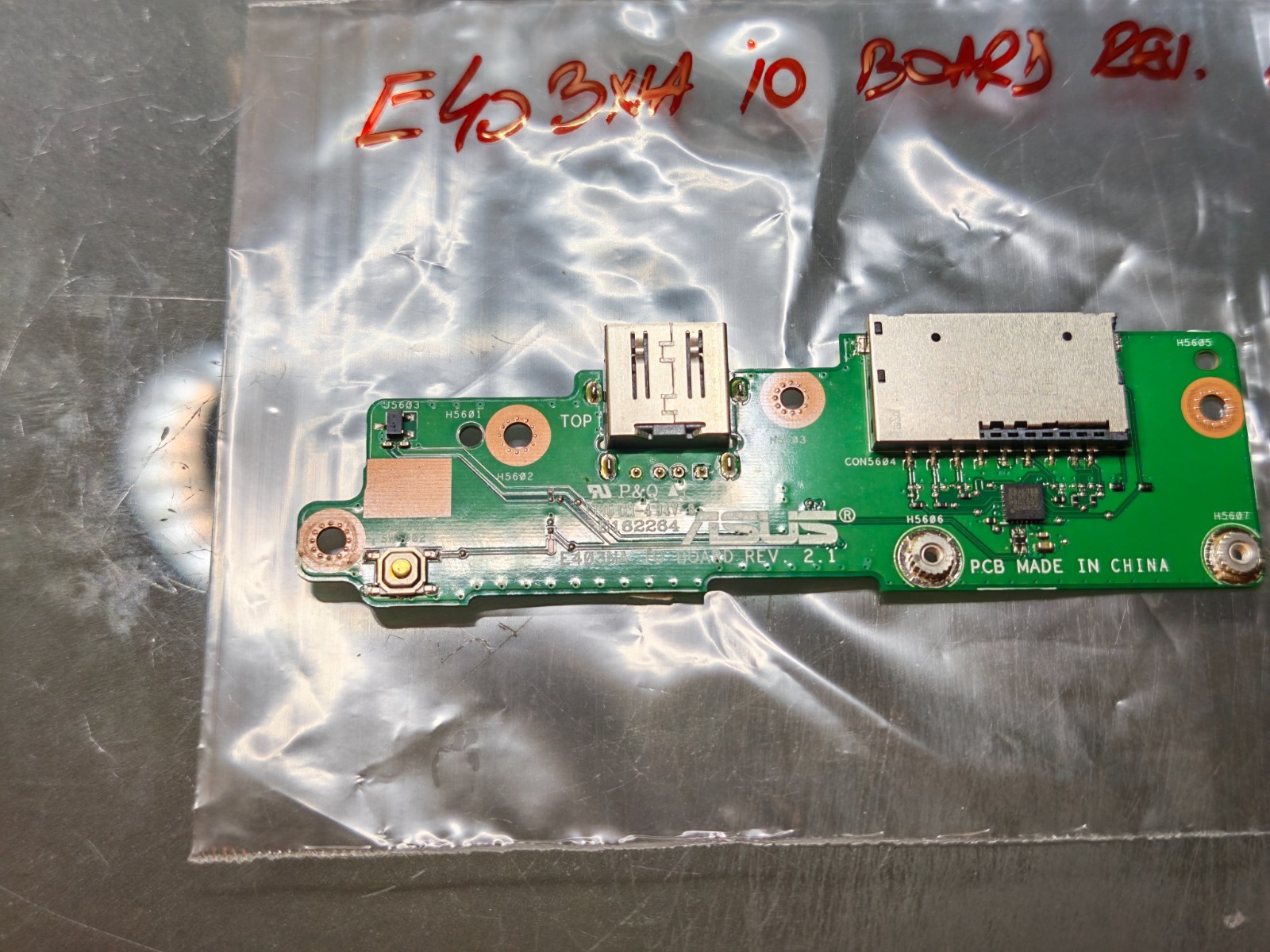 ASUS E403 USB SD CARD POWER BUTTON ON E403NA IO BOARD REV. 2.1 #