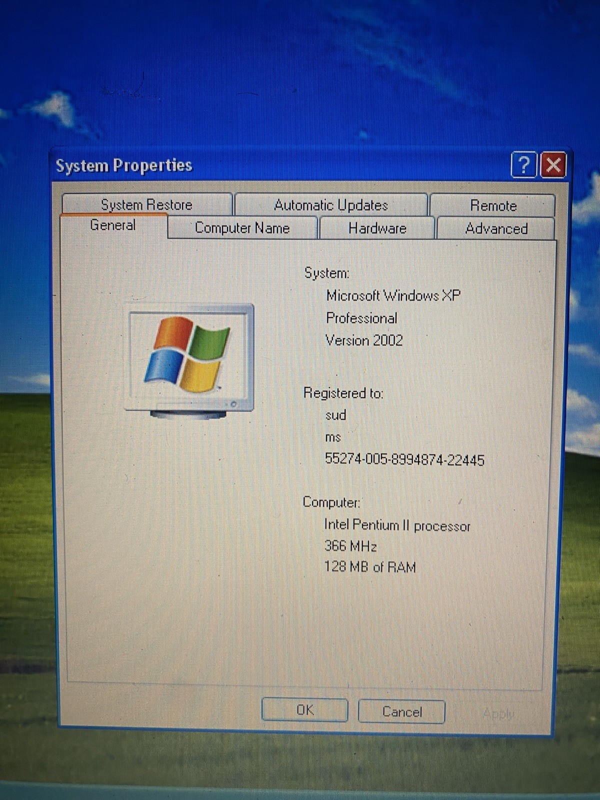 Toshiba Tecra 8000 Laptop 366Mhz 128mb 8gb Win XP Pro Retro TESTED – BAD MOUSE