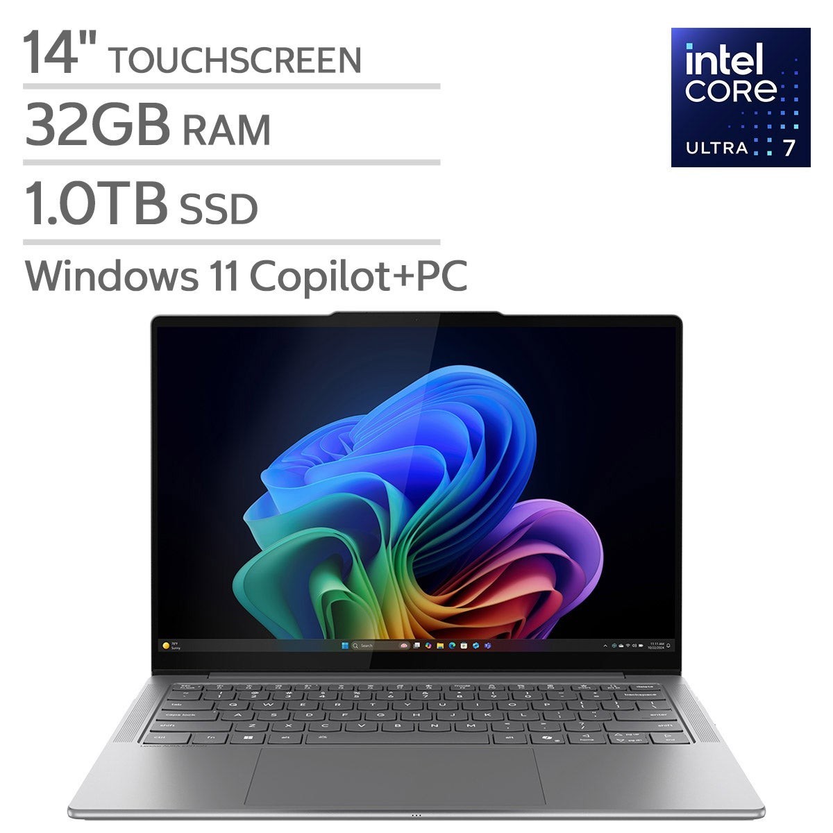 Lenovo Slim 7i 14″ OLED Touchscreen Aura Edition – Ultra 7 258V, 32 GB, 1TB SSD