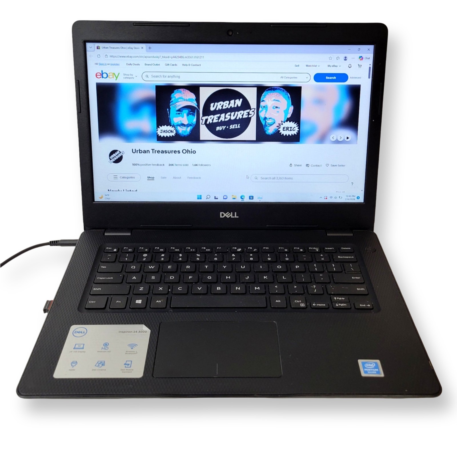 DELL INSPIRON 14 3000 Series (Model 3482) 450GB 4GB RAM – Battery Doesn’t Charge